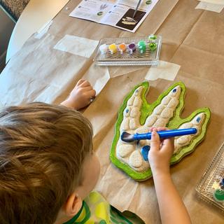 Sheer concentration on Dino Fun!