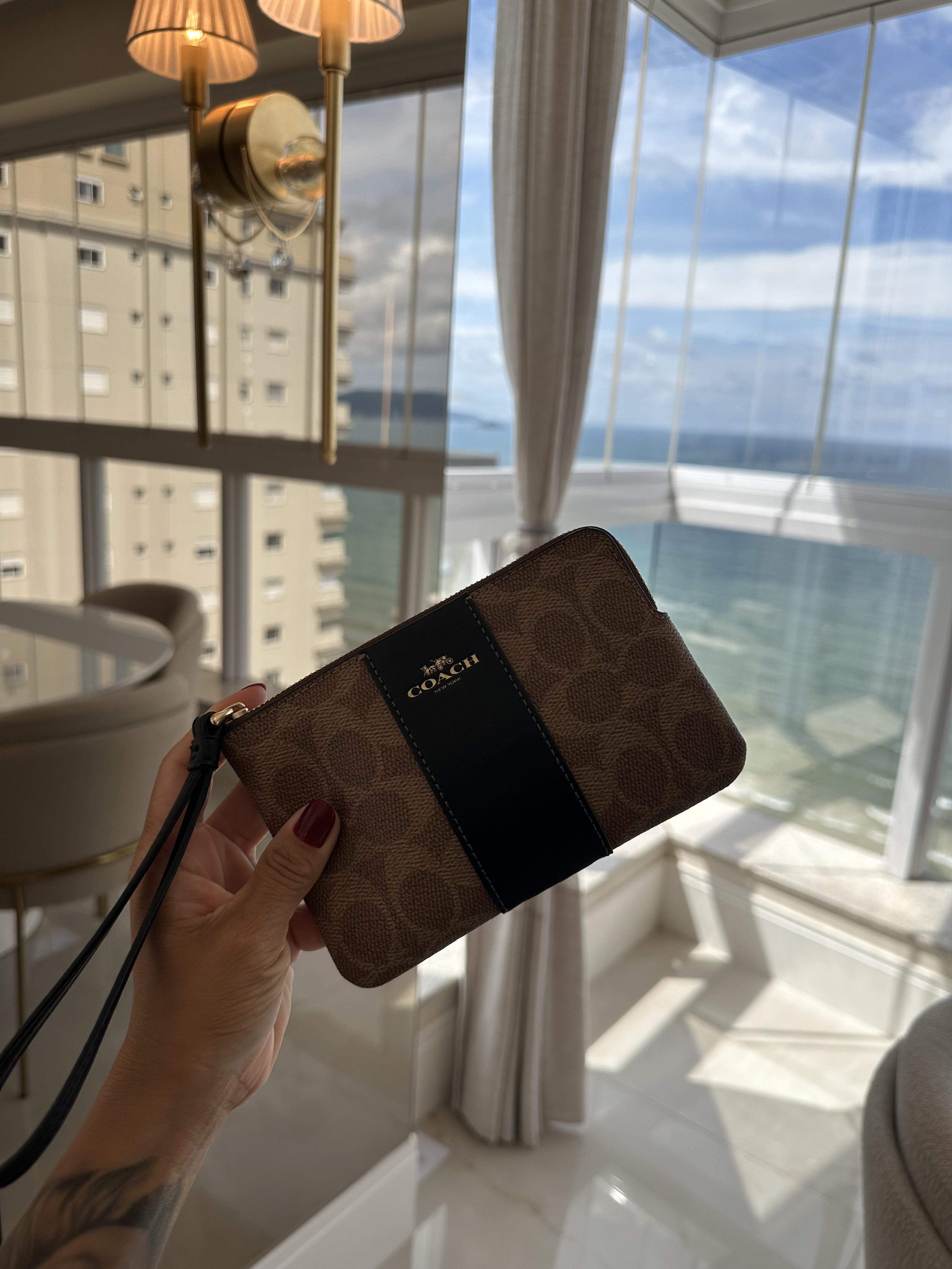 COACH® Outlet | New Year Corner Zip Wristlet With Snake Graphic