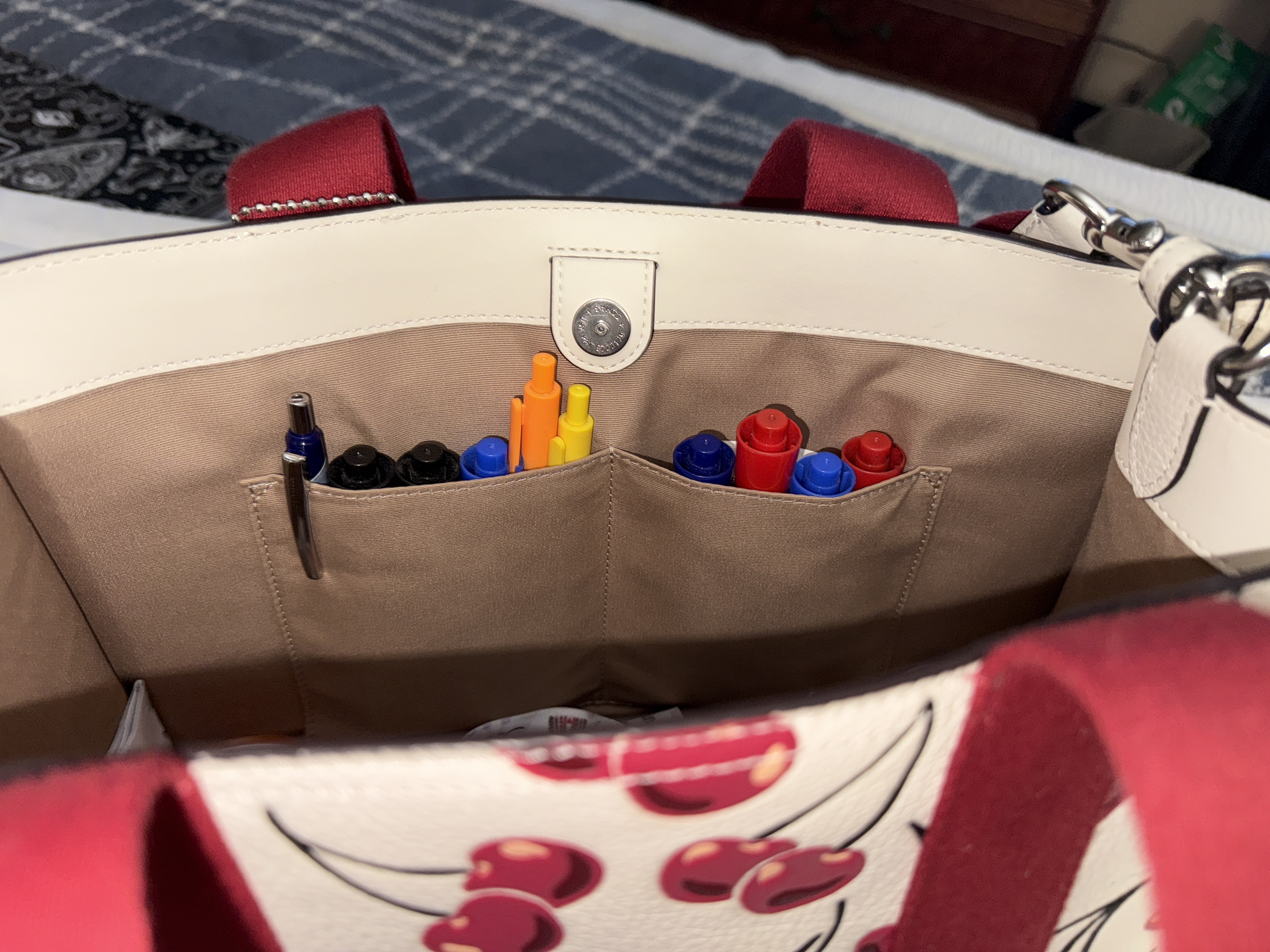 COACH® Outlet | Smith Tote Bag With Cherry Print