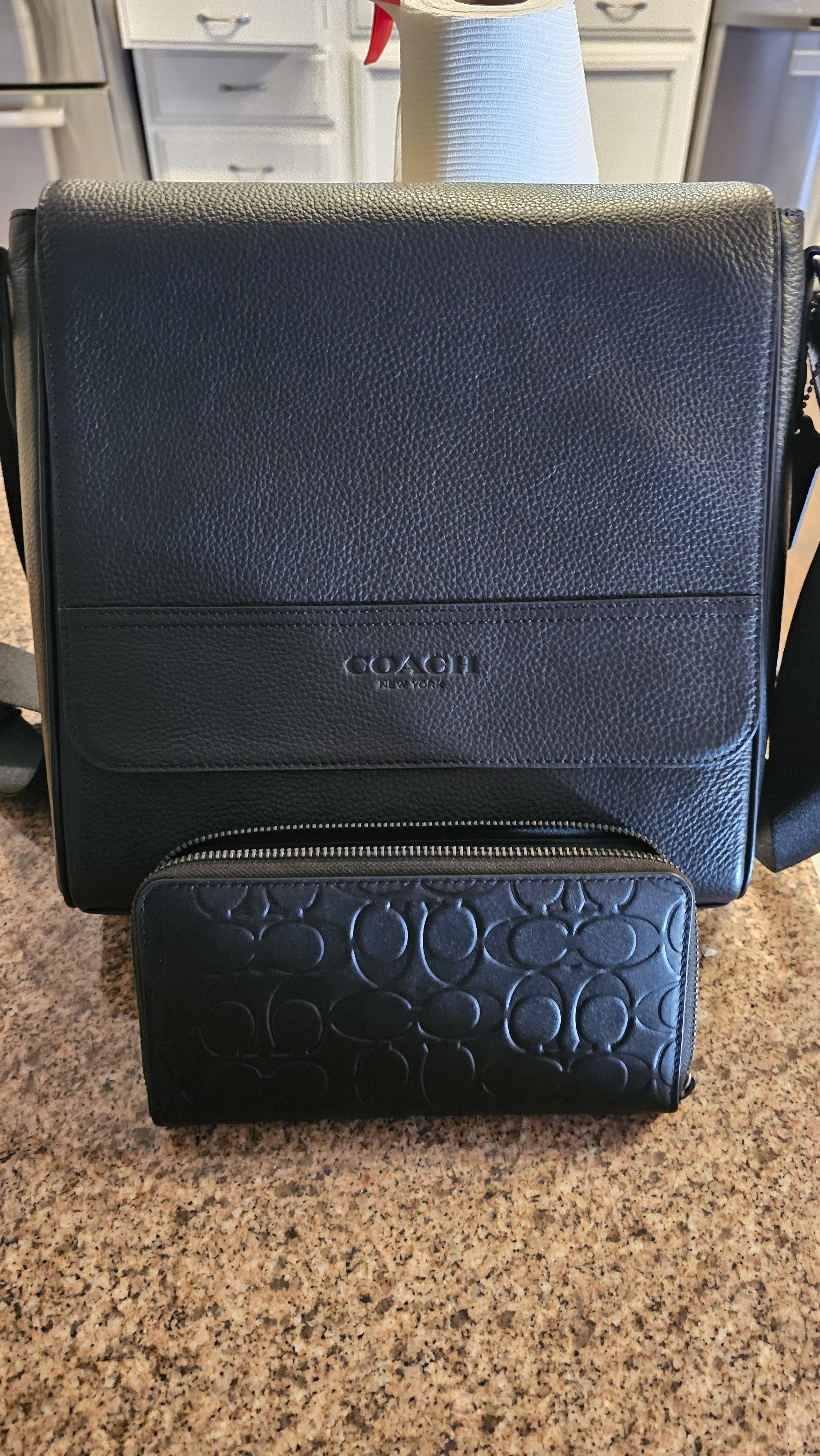 COACH® Outlet | Houston Map Bag In Signature Leather