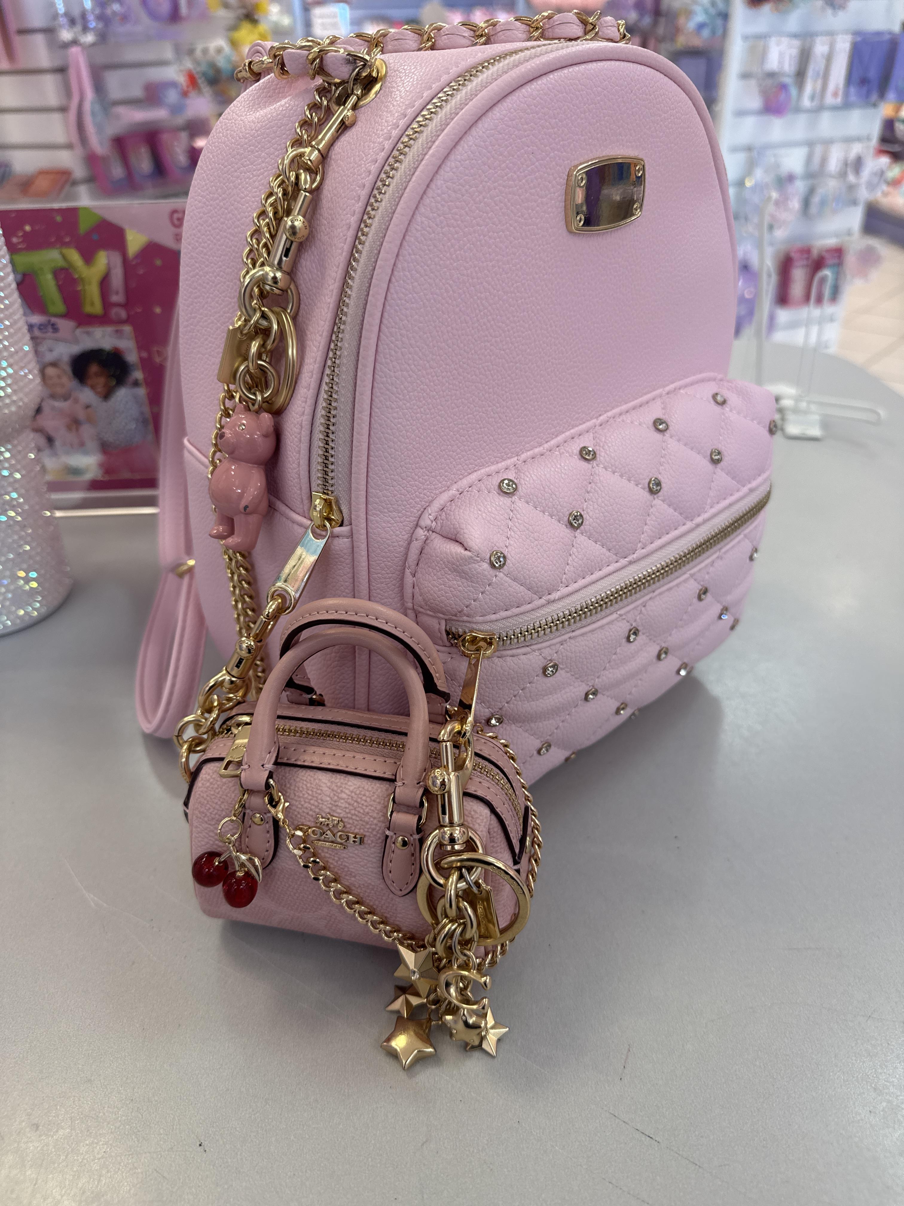 COACH シグネチャーCX068 ミニ ローアン バッグチャーム 財布 COACH® Outlet | Mini Rowan Bag Charm In Signature Canvas