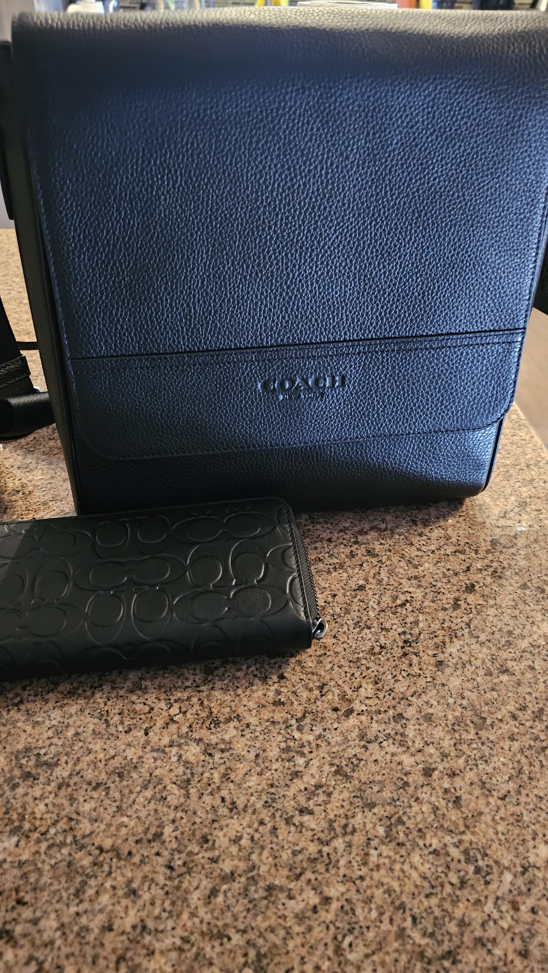 COACH® Outlet | Houston Map Bag In Signature Leather