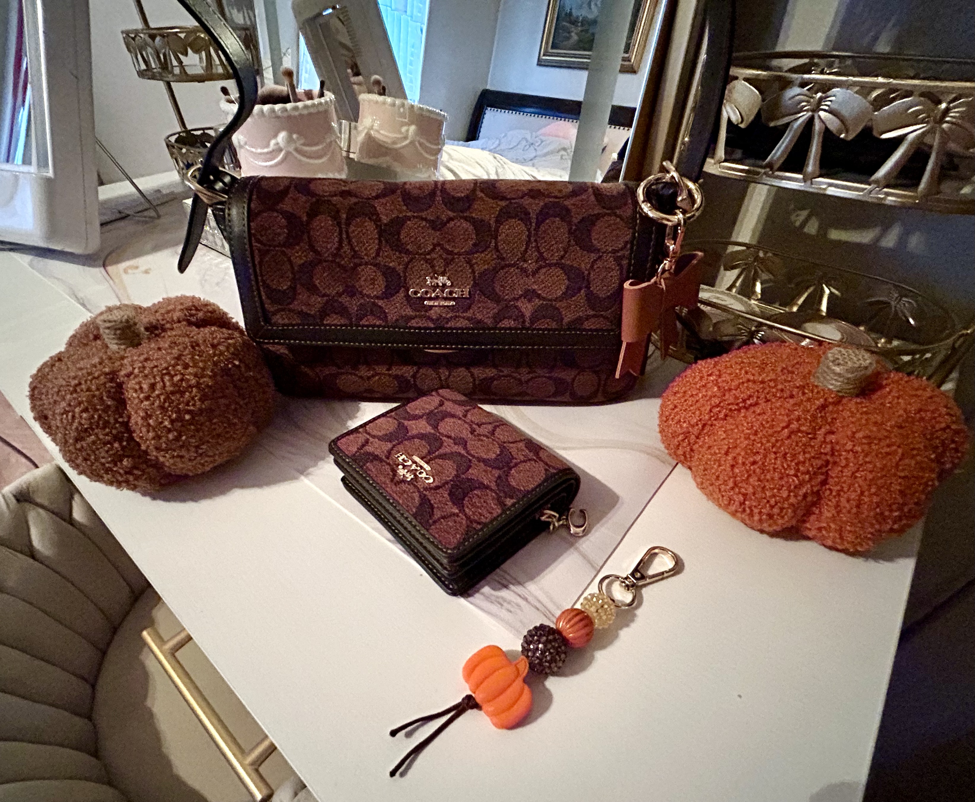 COACH® Outlet Etta Small Flap Shoulder Bag In Signature Chenille