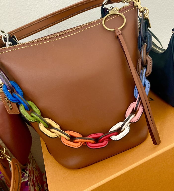 Interchangeable Straps Funky Bag Straps COACH® Outlet Rainbow