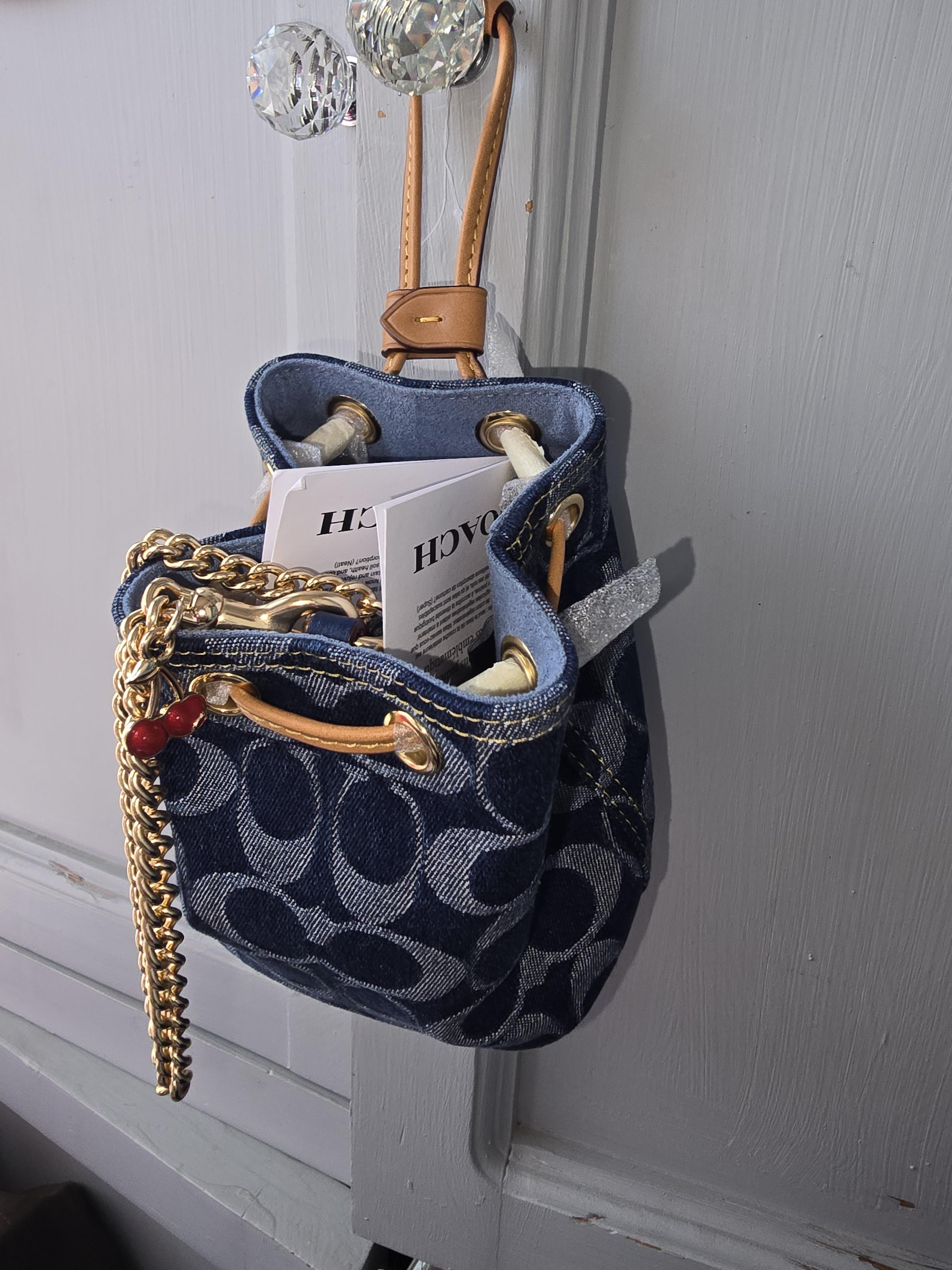 Coach Denim Coach Outlet Drawstring Carryall COACH Denim Cargo