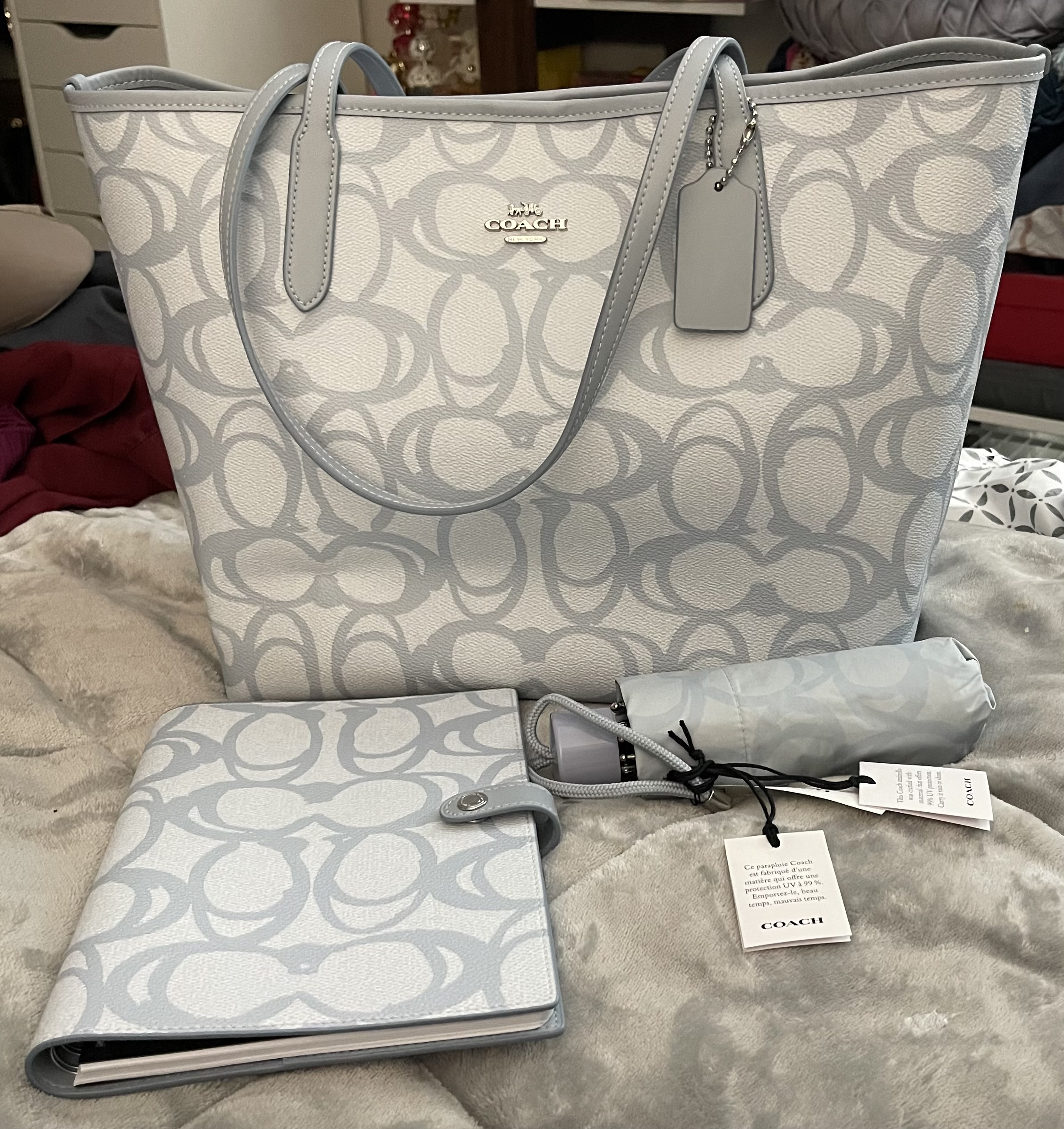 COACH レモンプリントのシティトートバッグ org.jpg