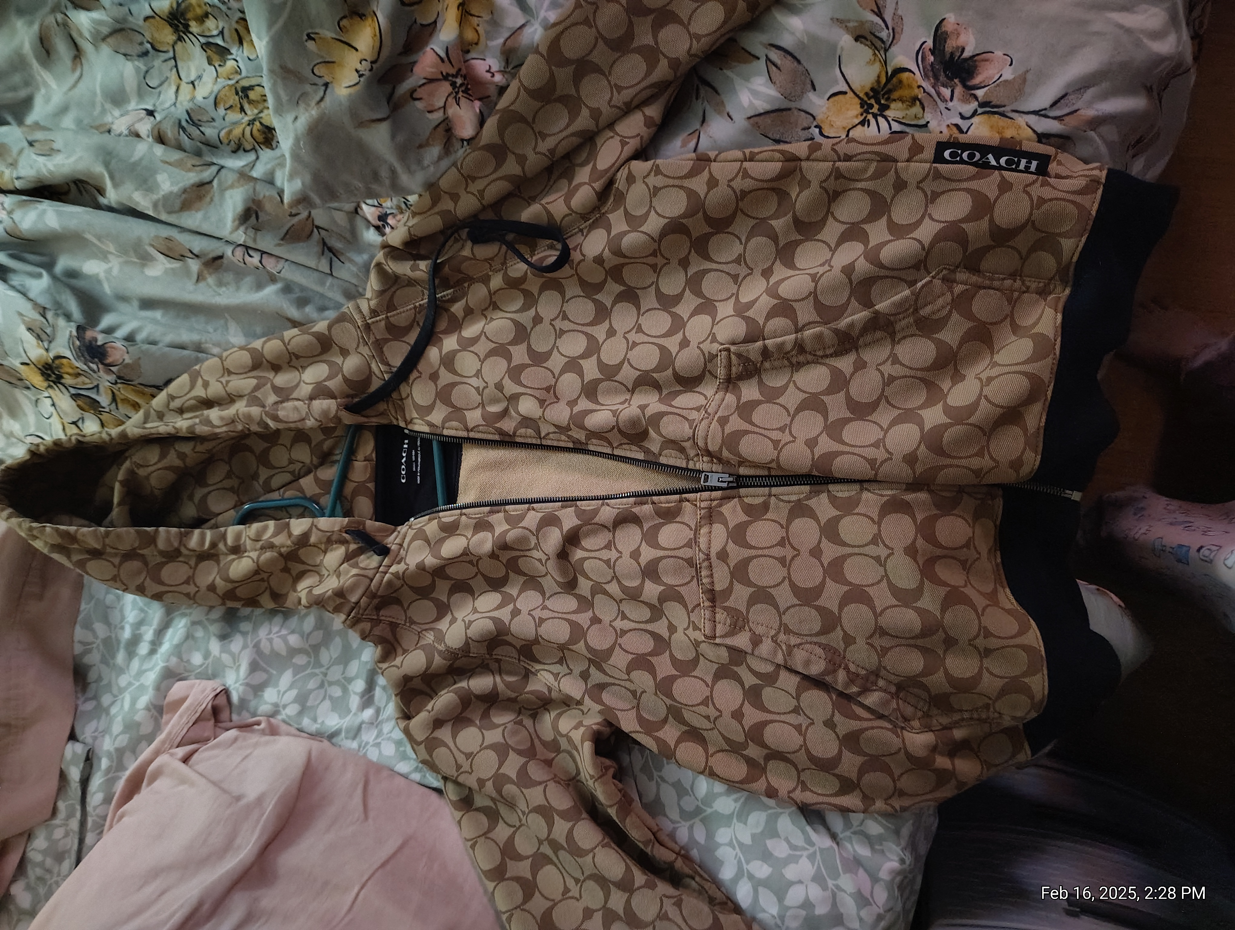 COACH® Outlet | All Over Signature Zip Hoodie