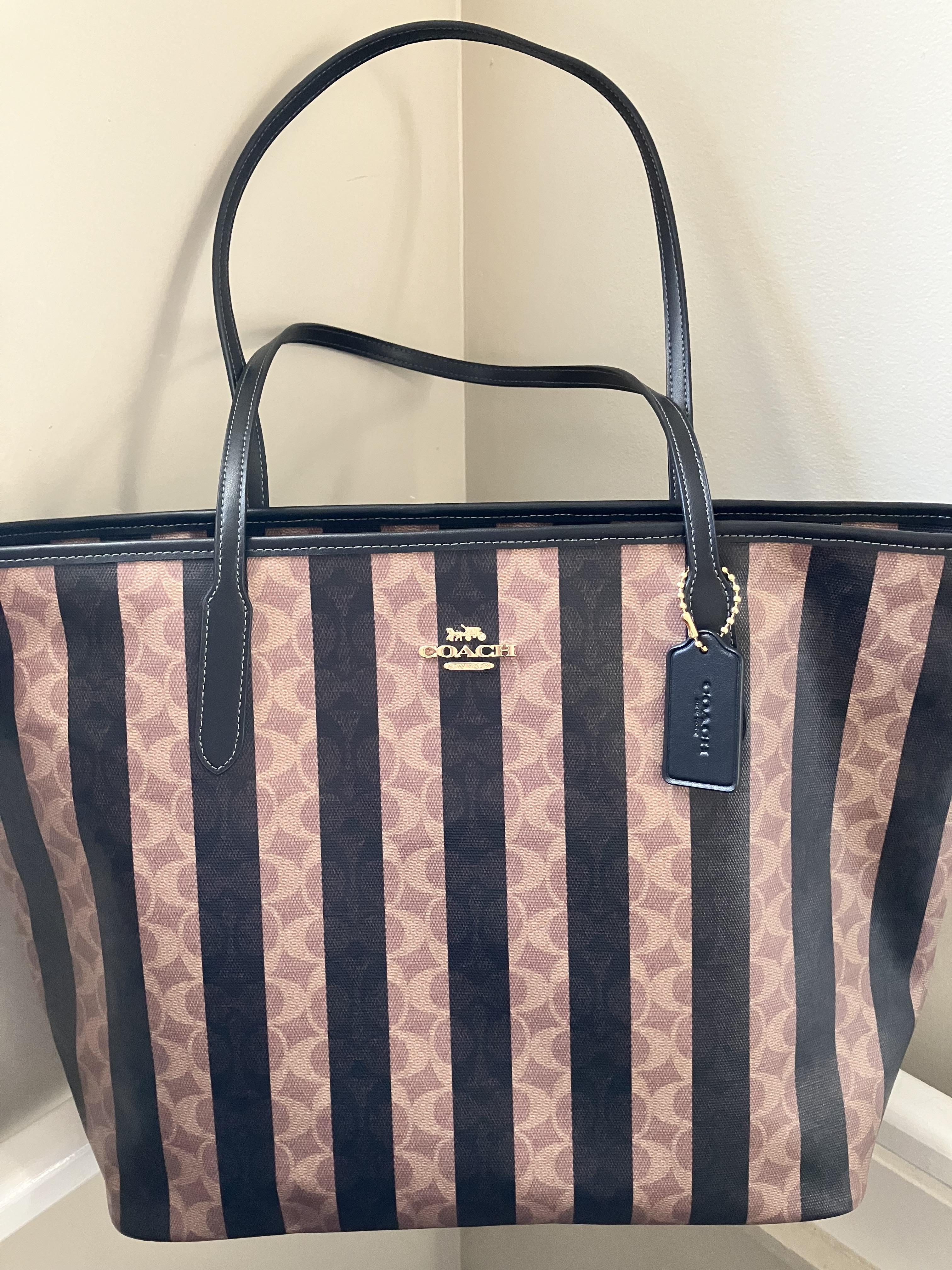 COACH® Outlet | Large City Tote Bag In Signature Canvas With