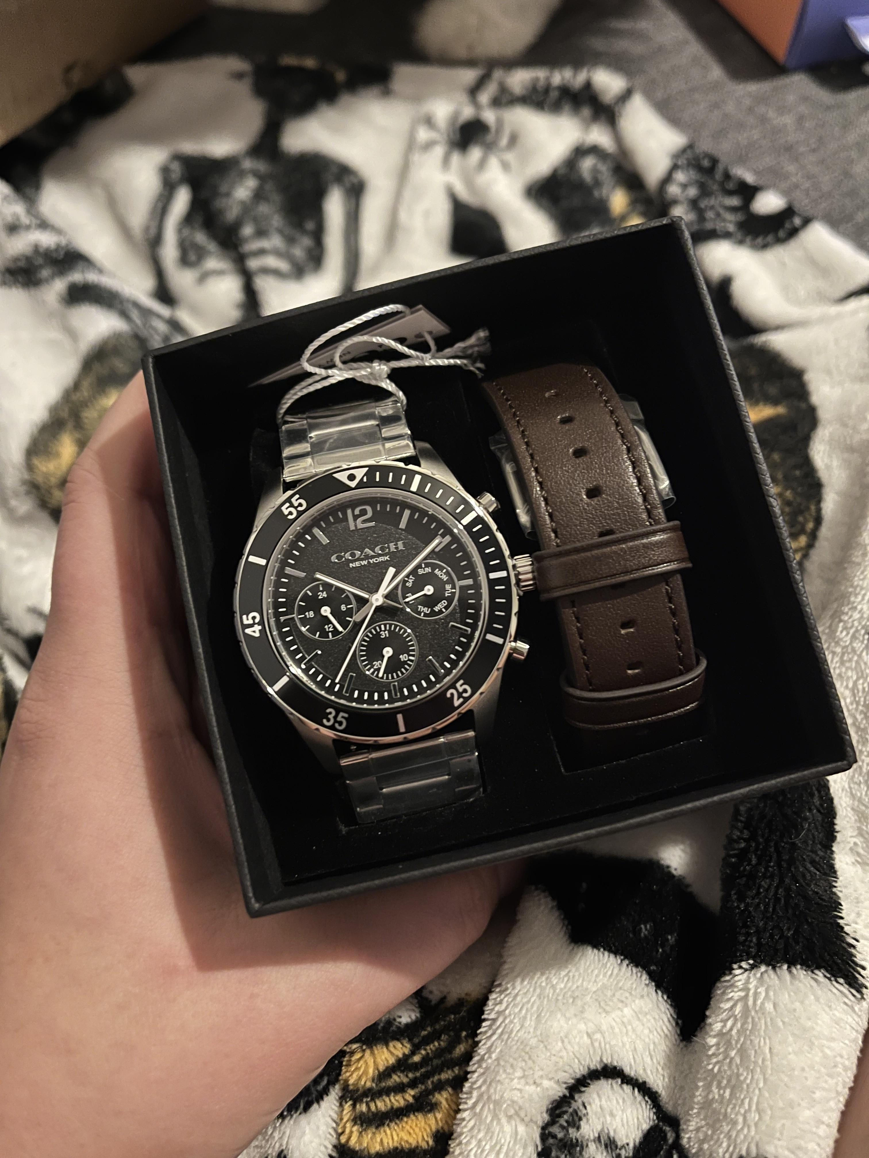 COACH® Outlet | Cole Watch Gift Set, 44 Mm