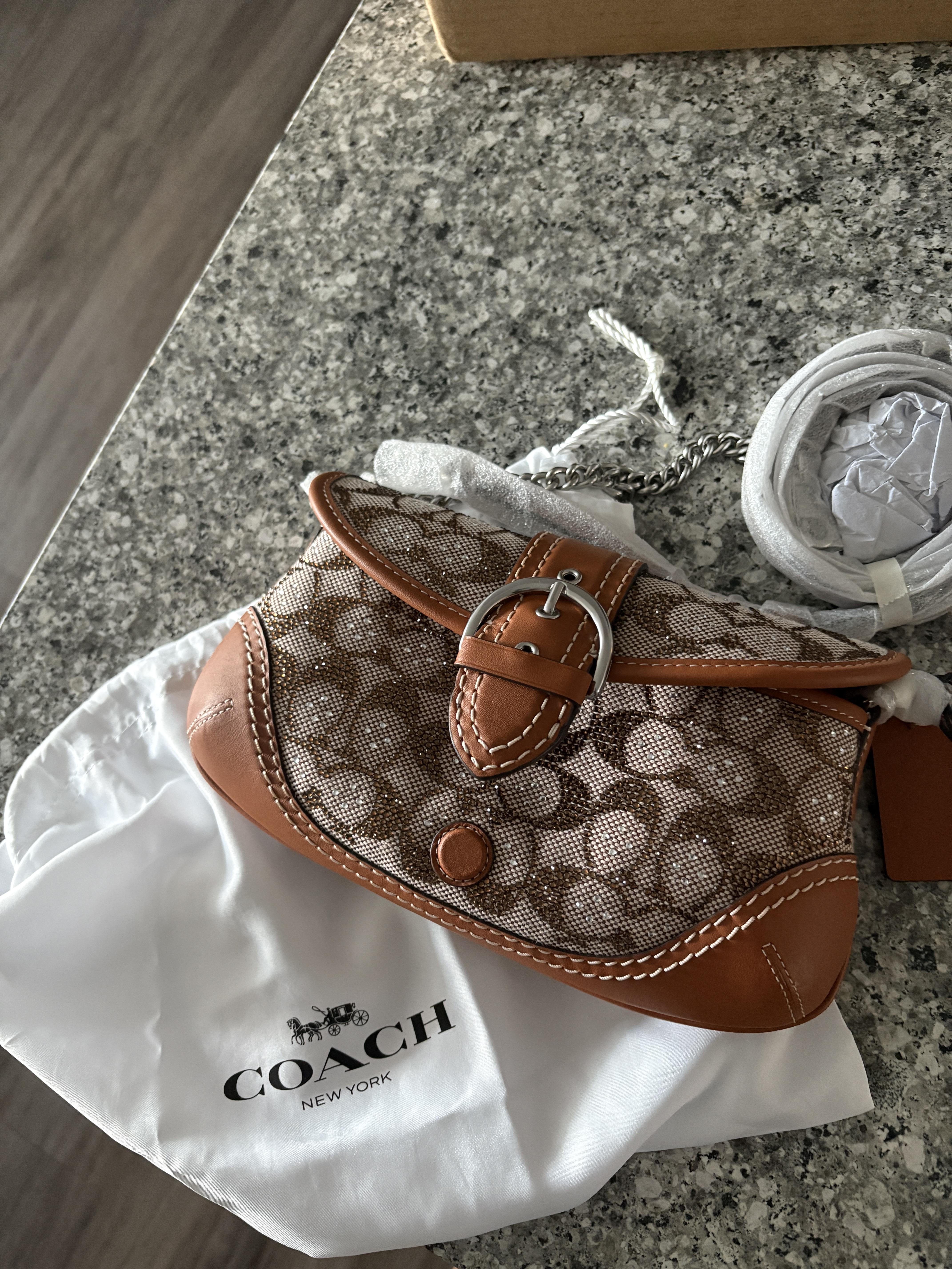 COACH® Outlet | Soho Bag 25 In Crystal Signature Jacquard
