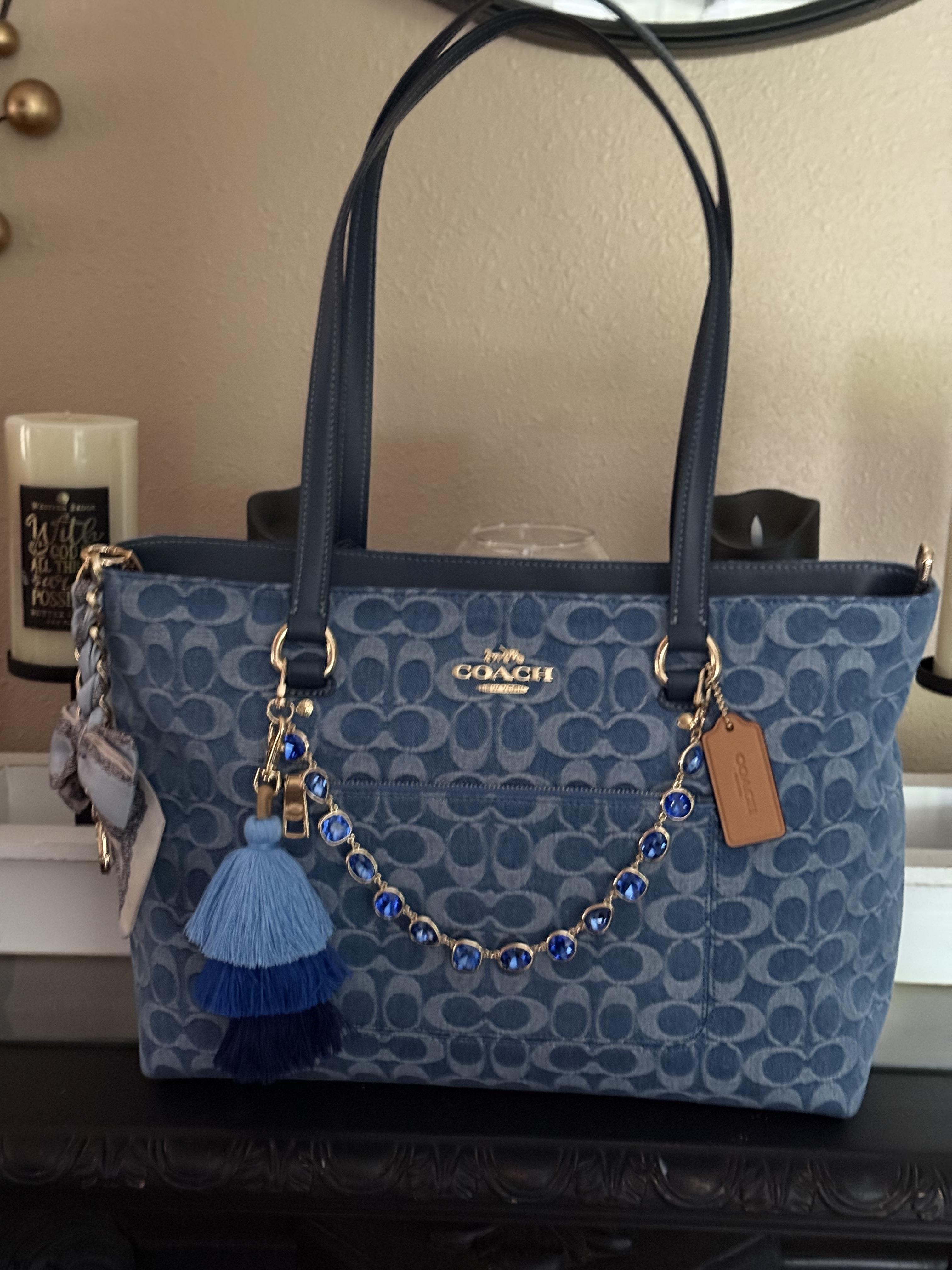 Station Tote Bag In Signature Denim | Coach New Zealand