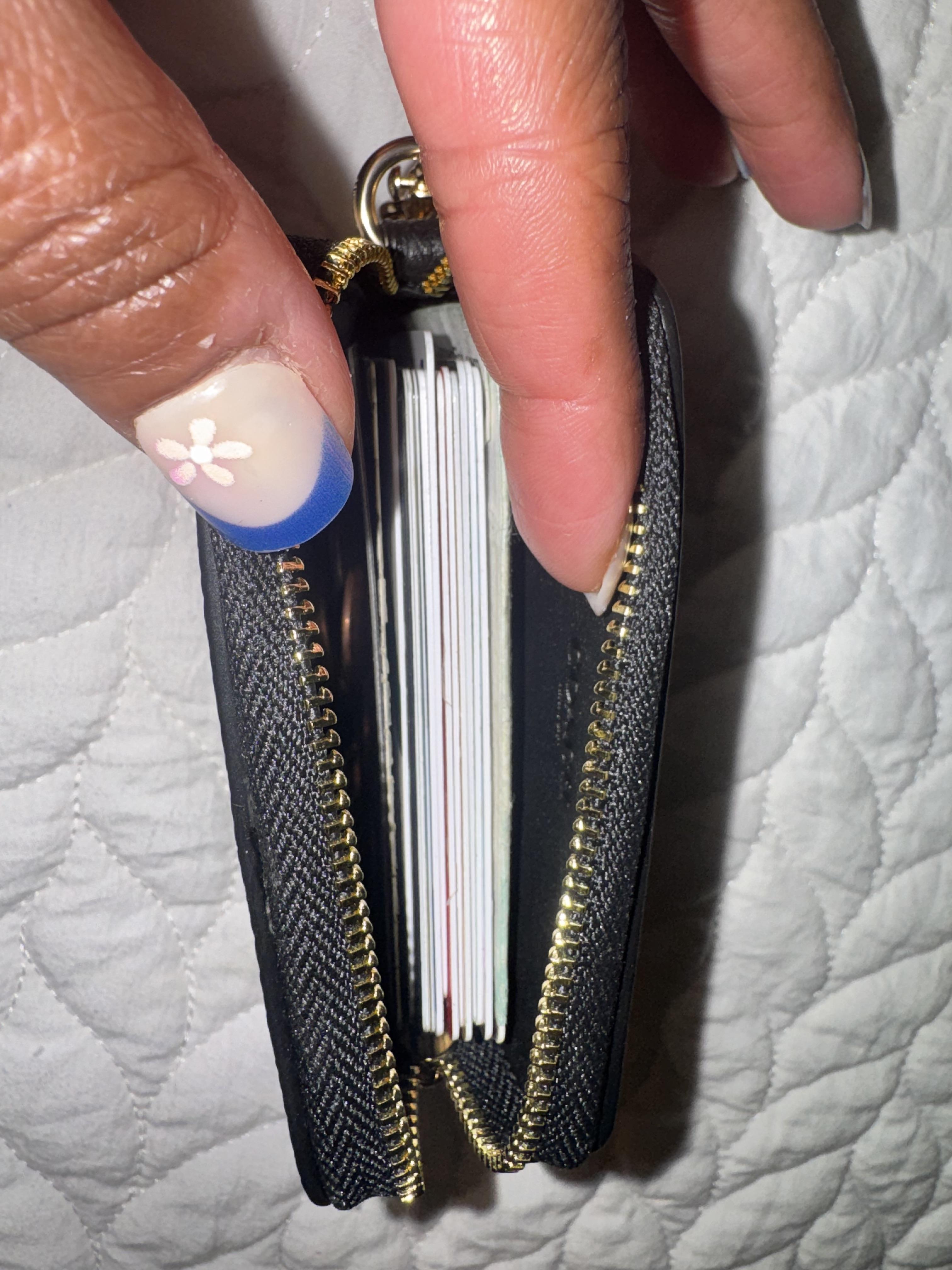 Zip Card Case In Signature Canvas With Charm | Coach New Zealand
