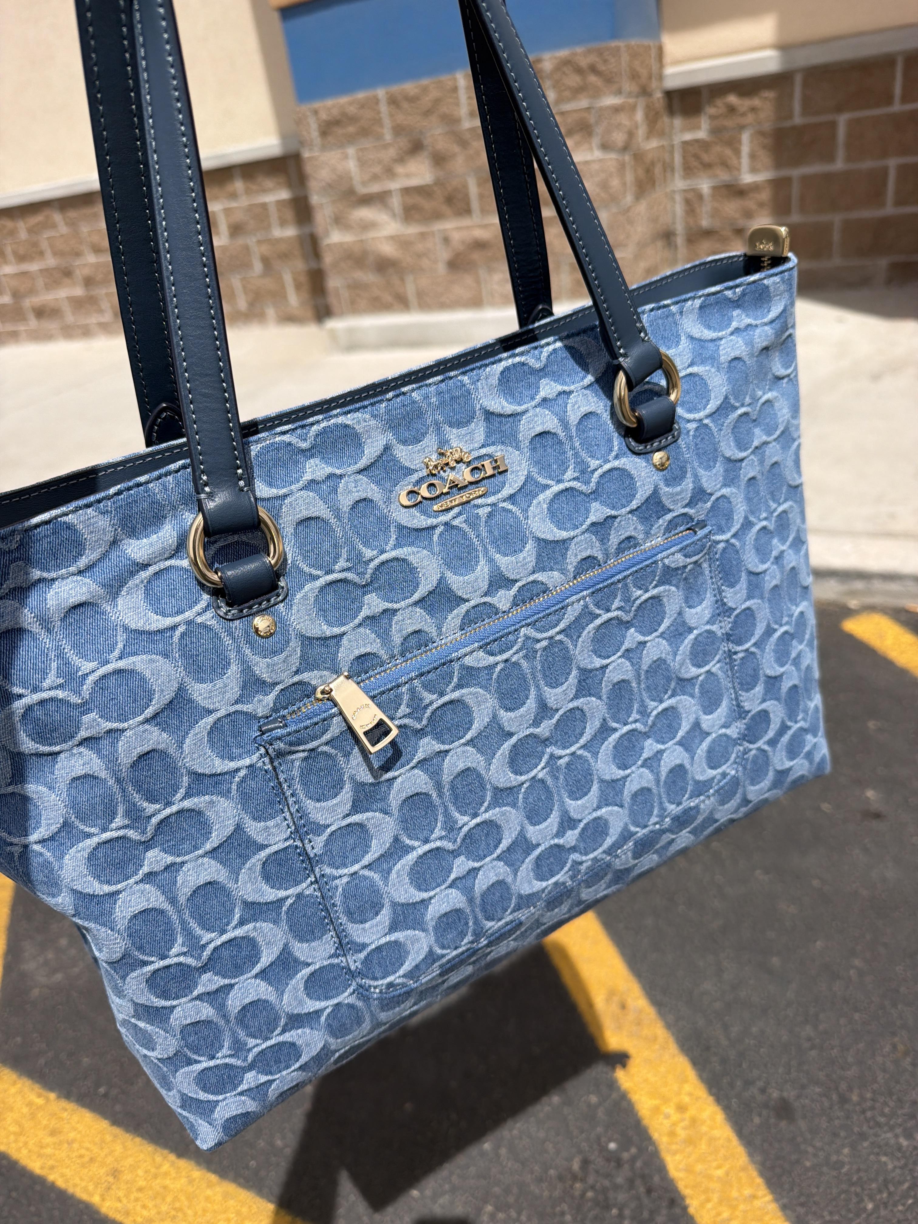Station Tote Bag In Signature Denim | Coach New Zealand