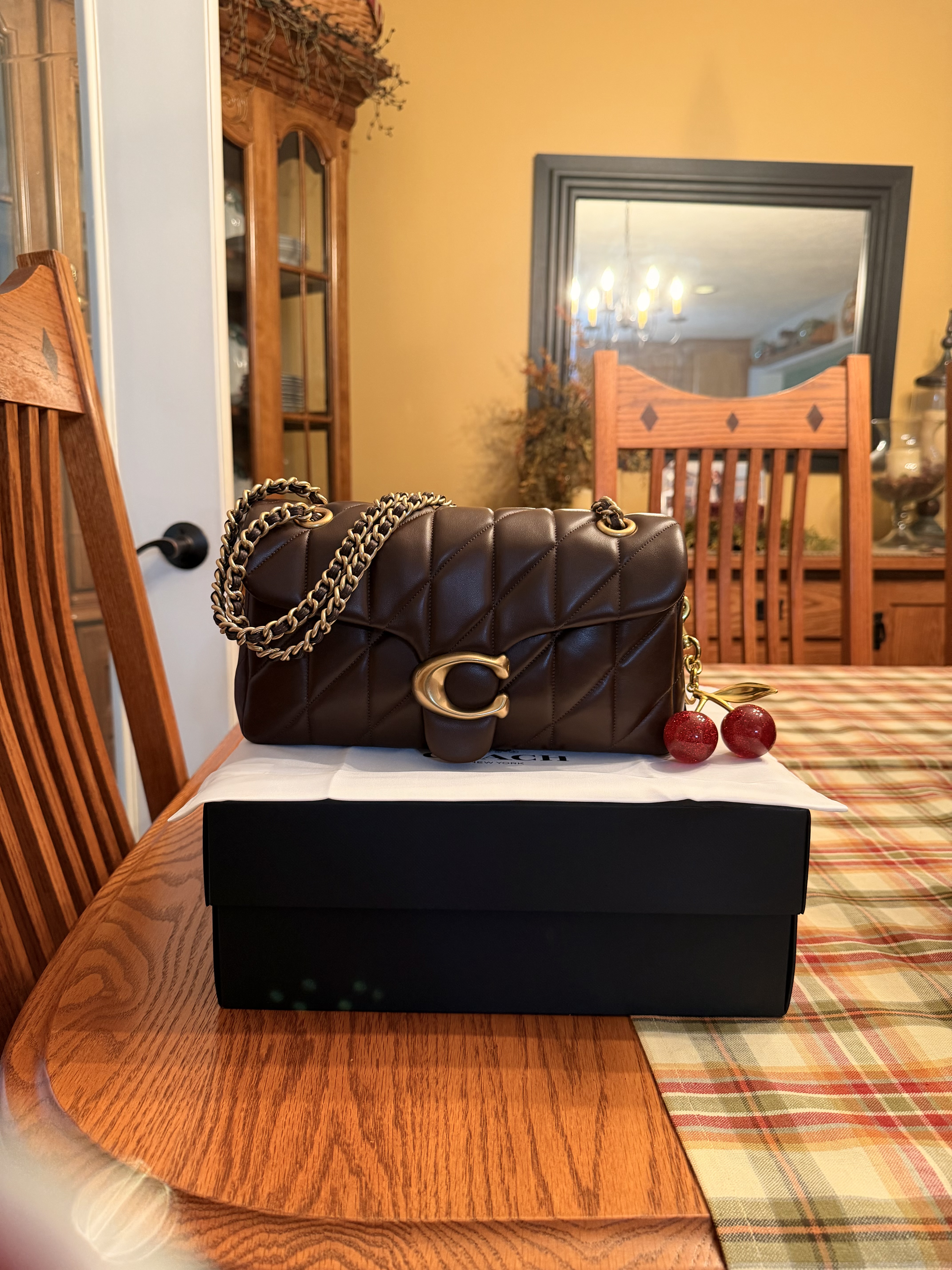 Tabby Shoulder Bag 26 With Beaded Bows | Coach New Zealand