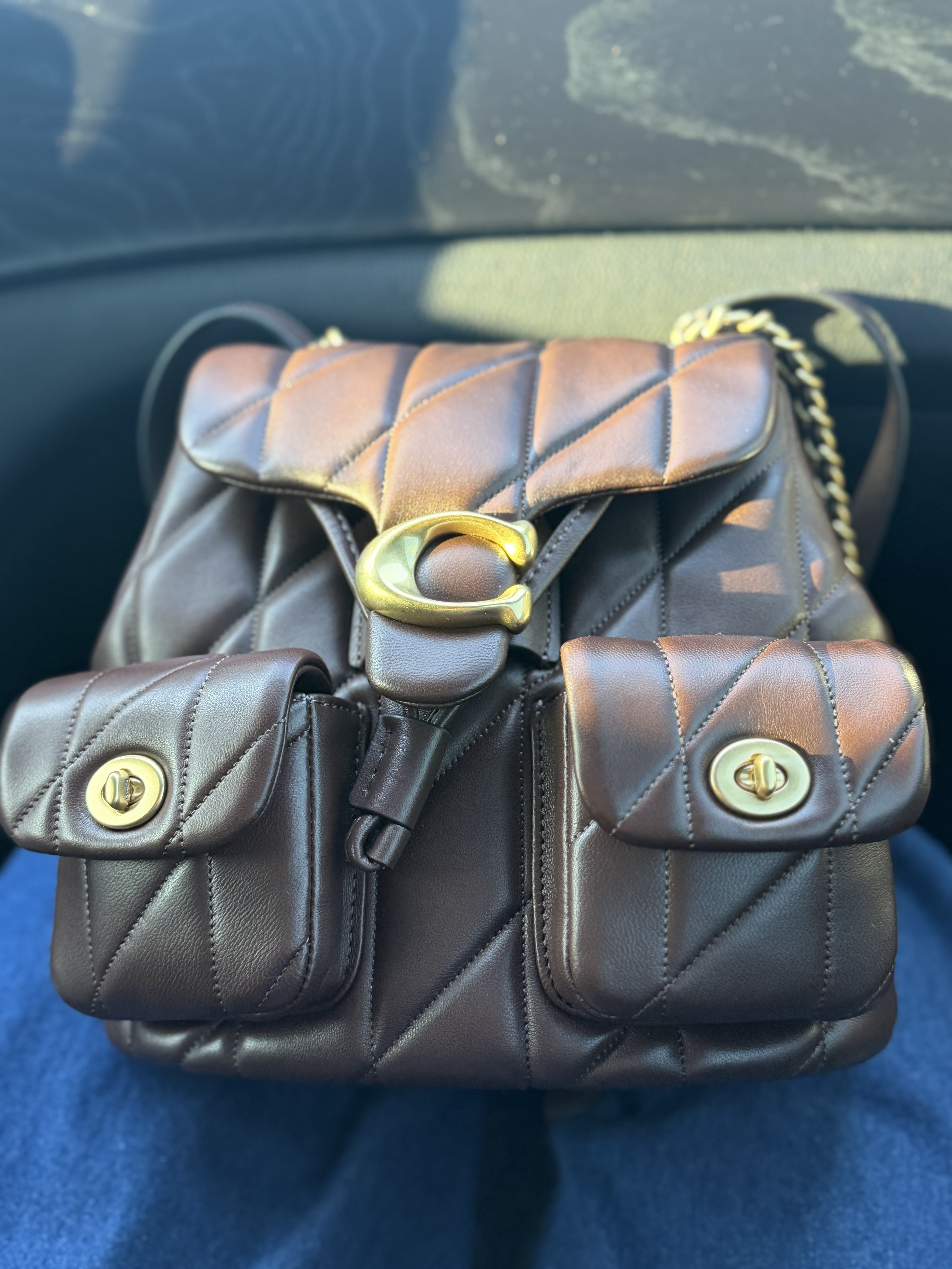 coach backpack near me Hitch with Patches color-field-mouse Size:7'10