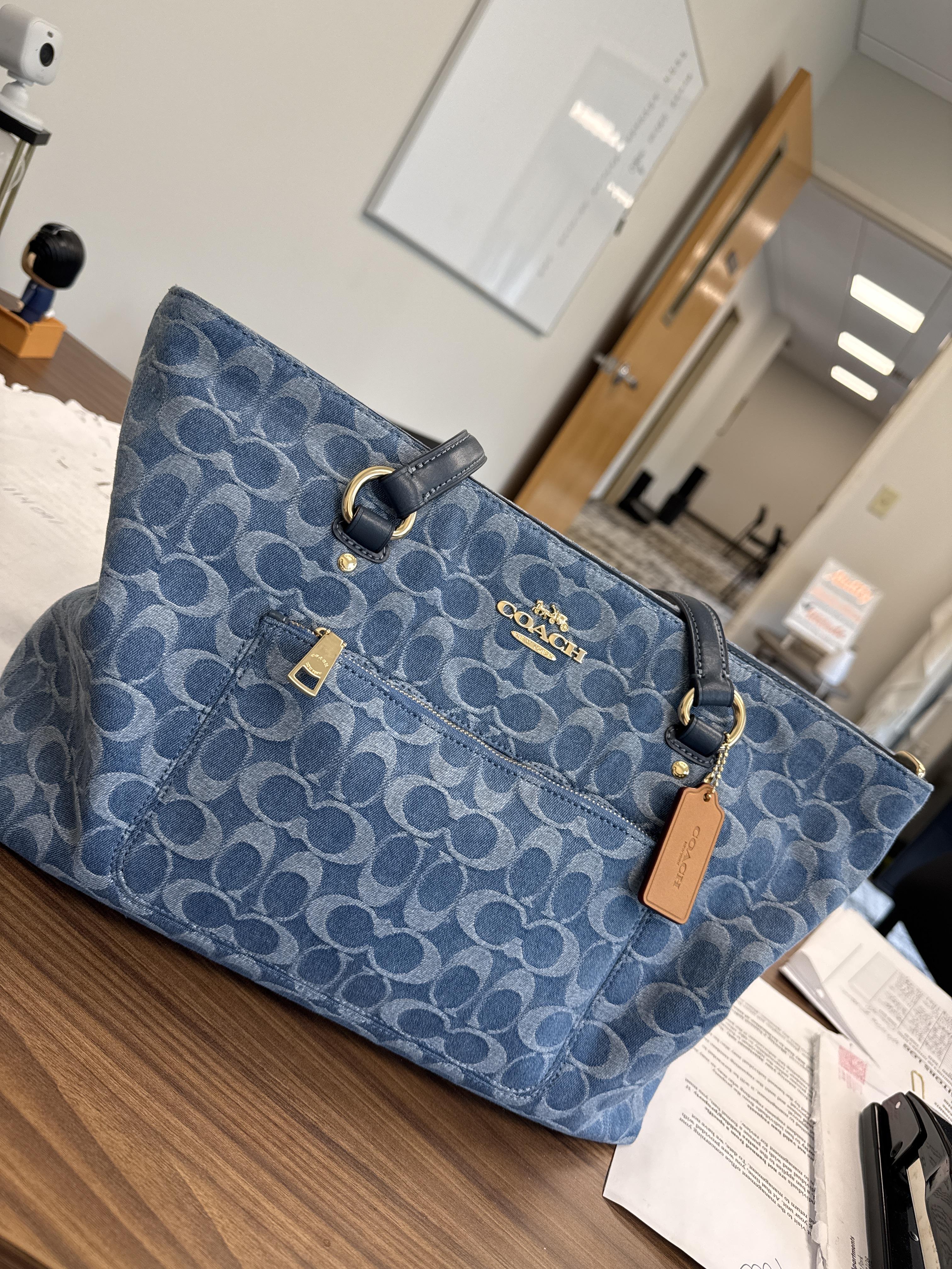 Station Tote Bag In Signature Denim | Coach New Zealand