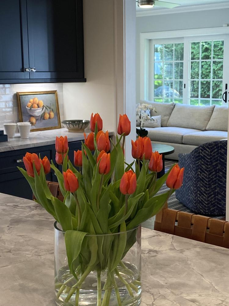 at home Clear Class Vase 7"