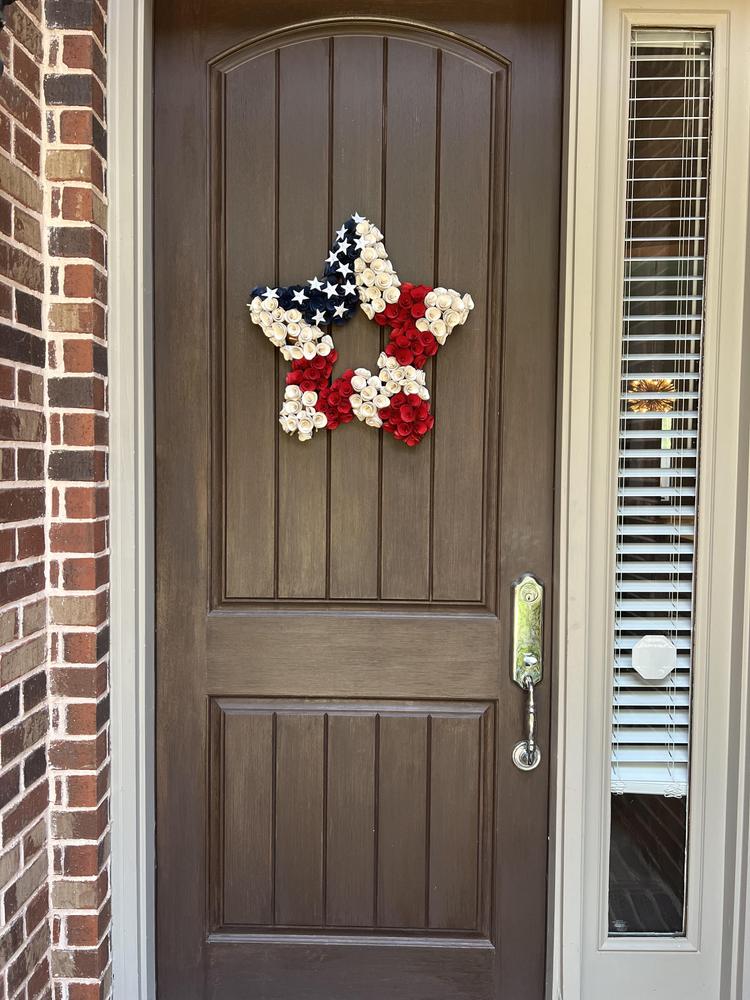 Patriotic Wood Curl Star Wall Décor, 20"