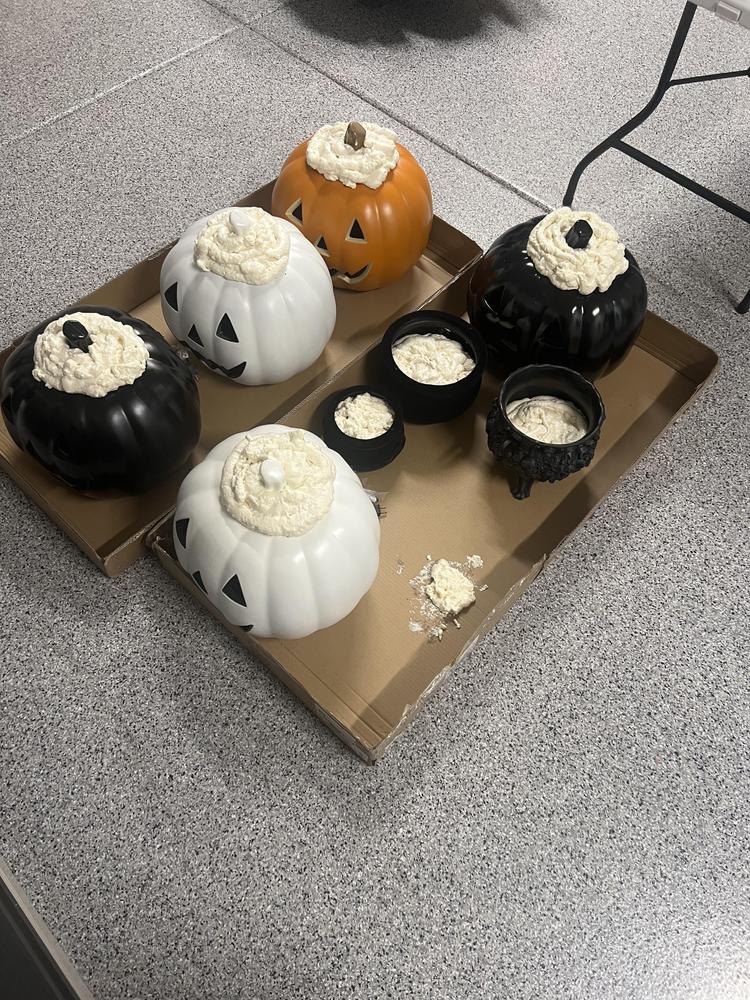 White Pumpkin Blow Mold Halloween | At Home