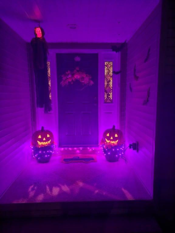 Halloween Jack-o'-Lantern Orange Blow Mold Pumpkin, 16"