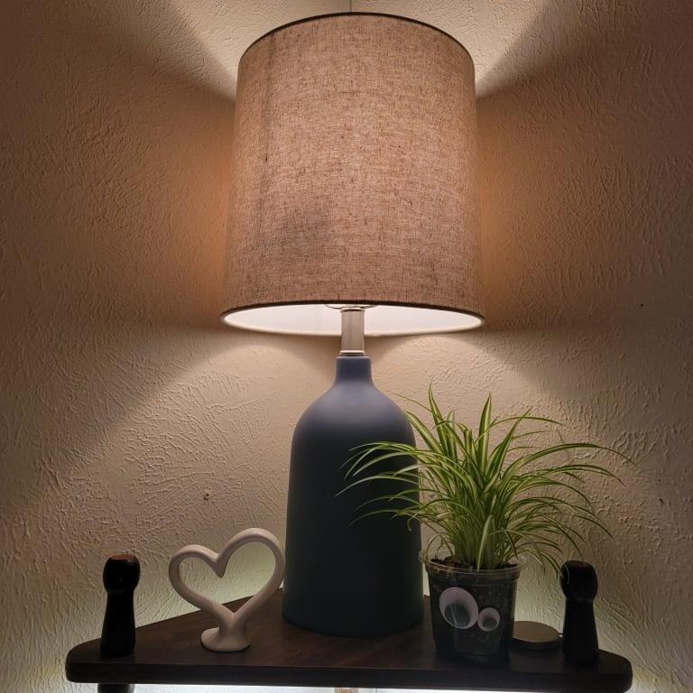at home Oatmeal Tapered Drum Small Table Lamp Shade 10x11x10.5