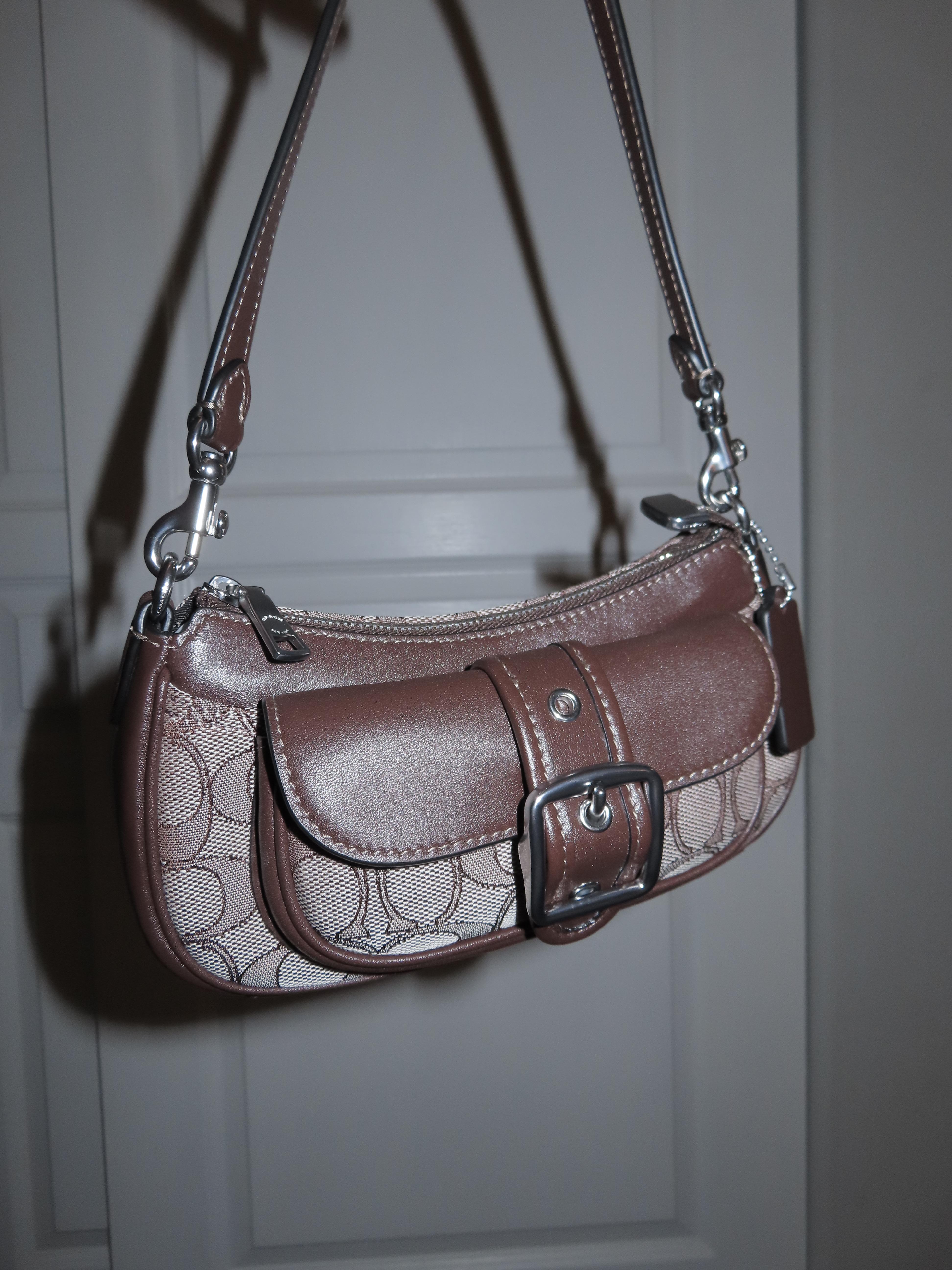 Authentic Coach Mini Signature Shoulder Bag Handbag 【KK15524】