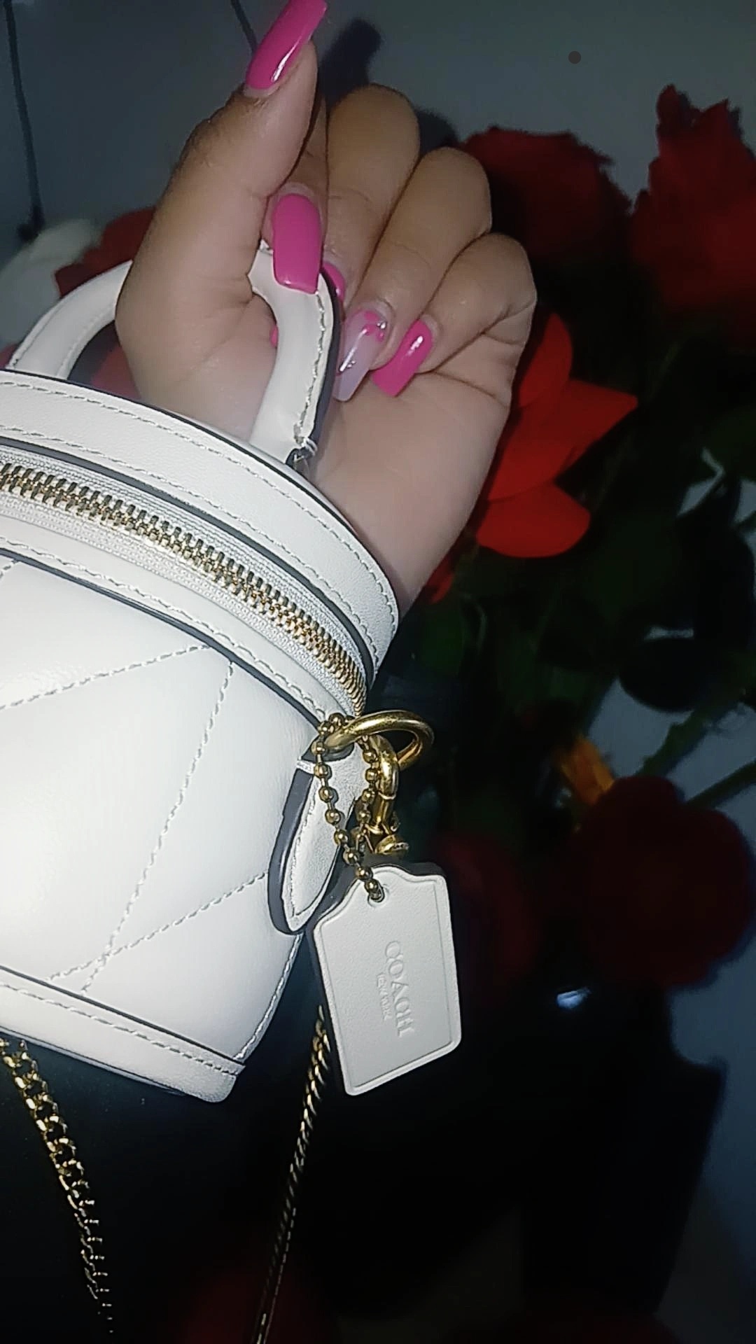 Coach●トレイル クロスボディ12 フィロ キルティング white COACH® | Trail Crossbody Bag 12 With Pillow Quilting