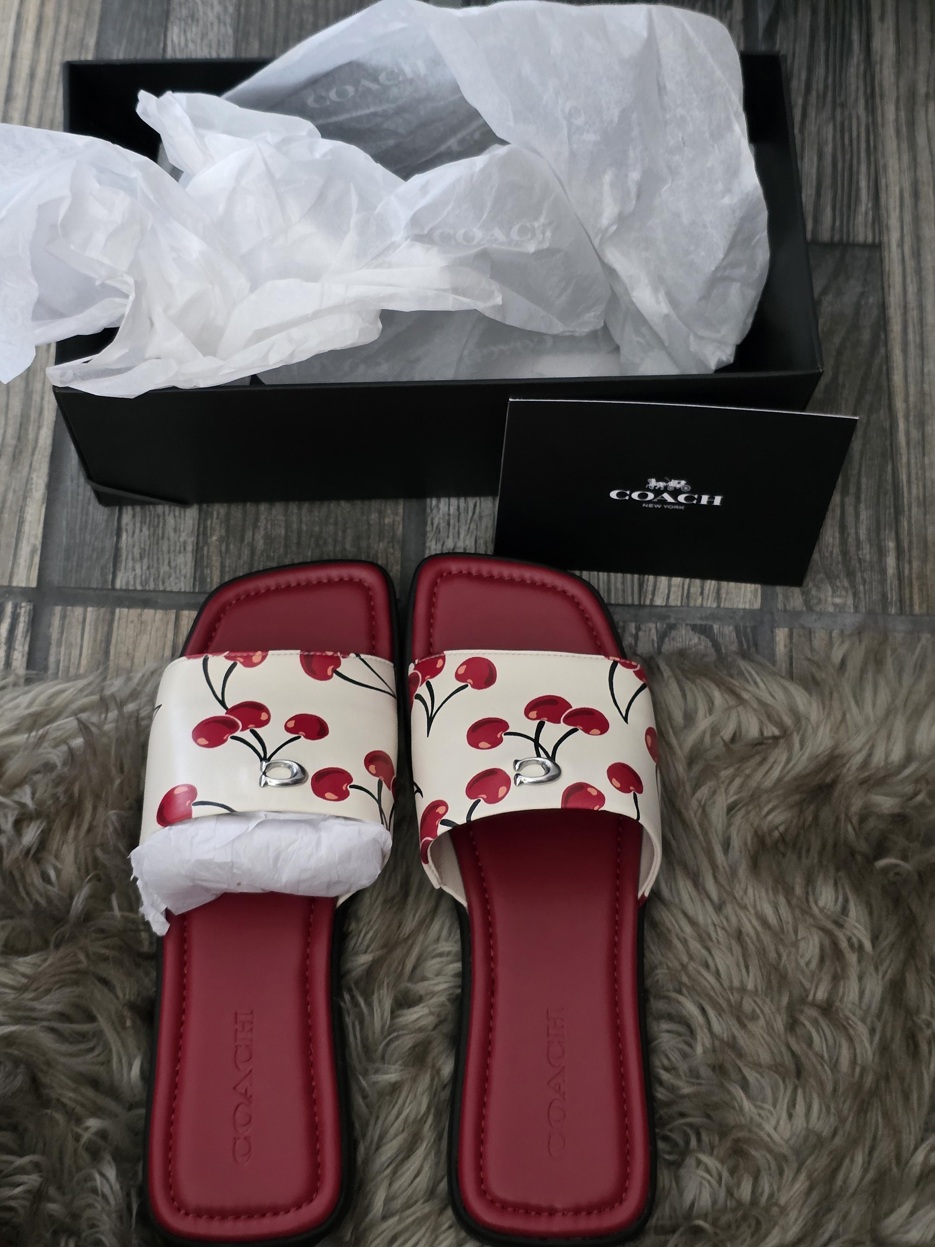 COACH® | Florence Sandal With Cherry Print