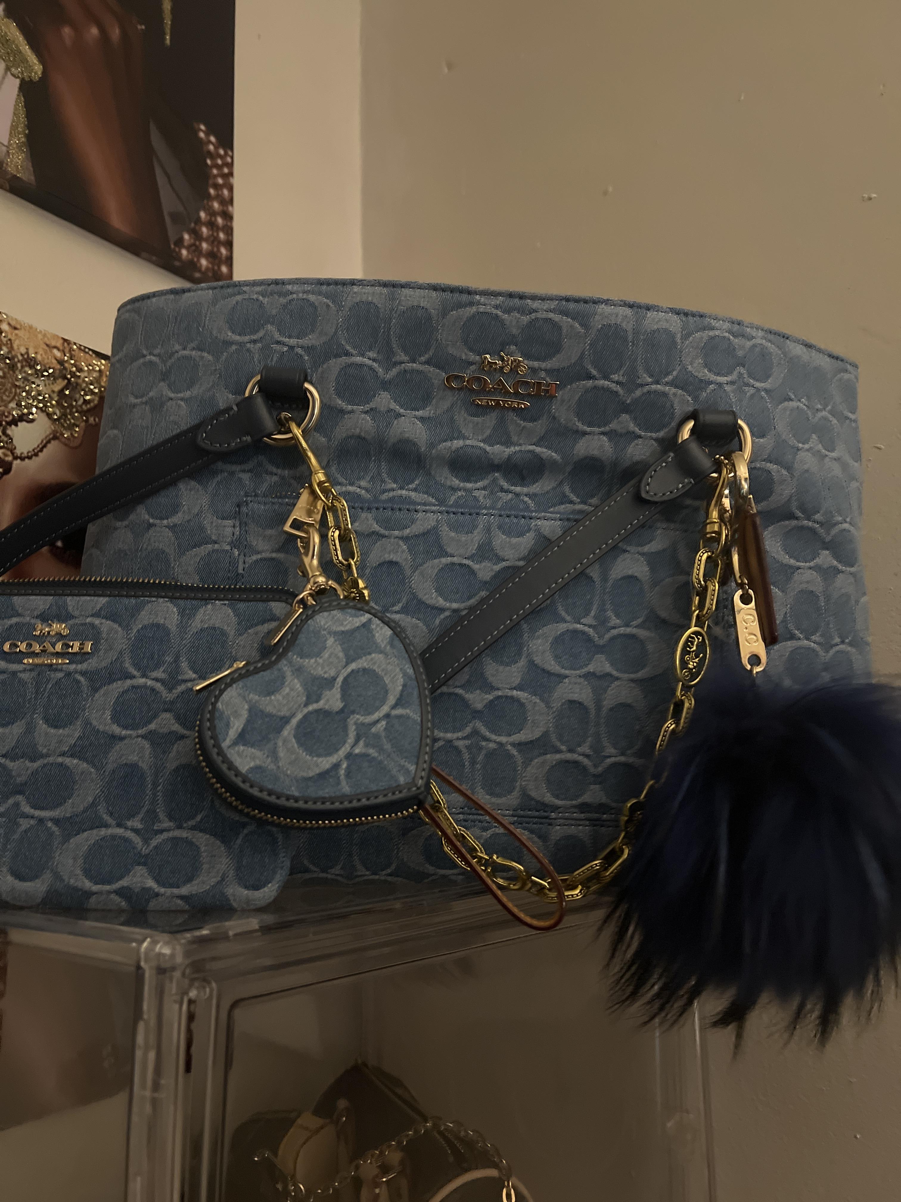 Heart Bag Charm In Signature Denim | Accessories | Coach | COACH®