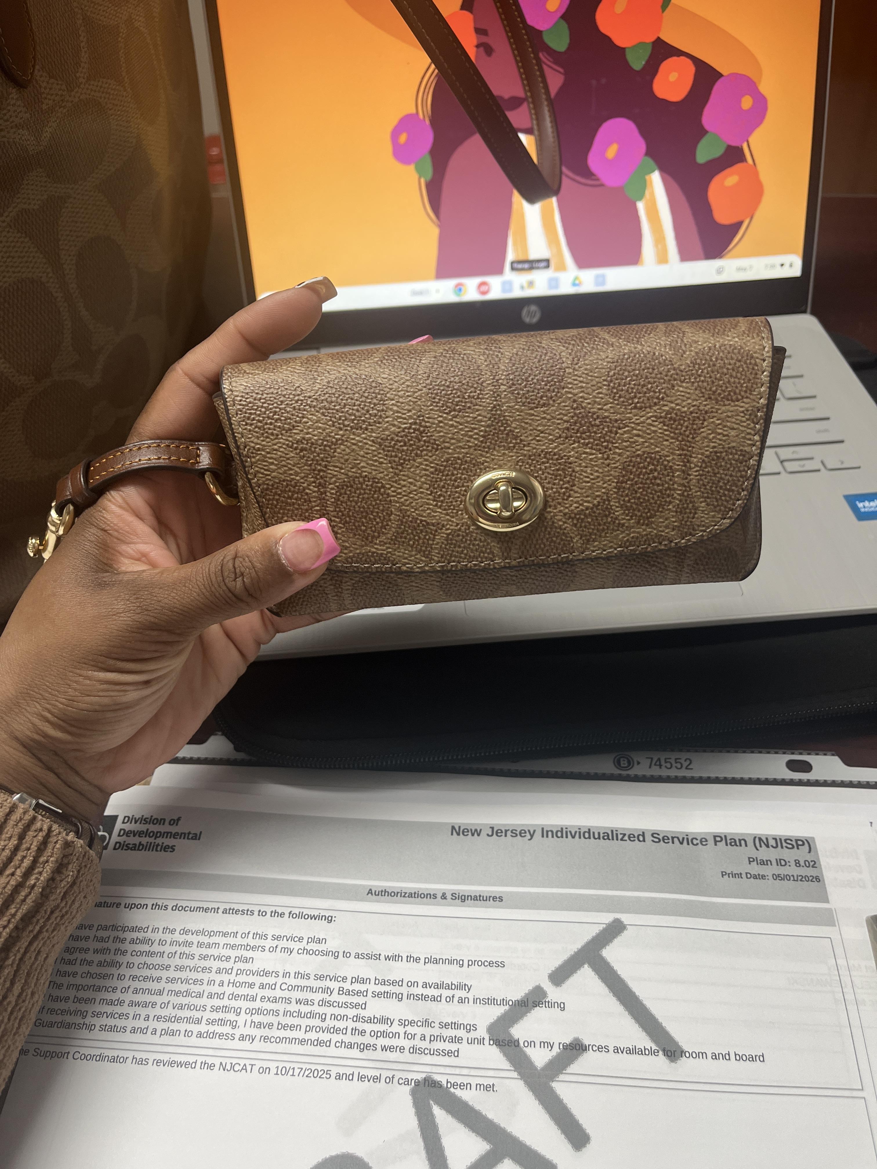 Sunglass Case In Signature Canvas | COACH®