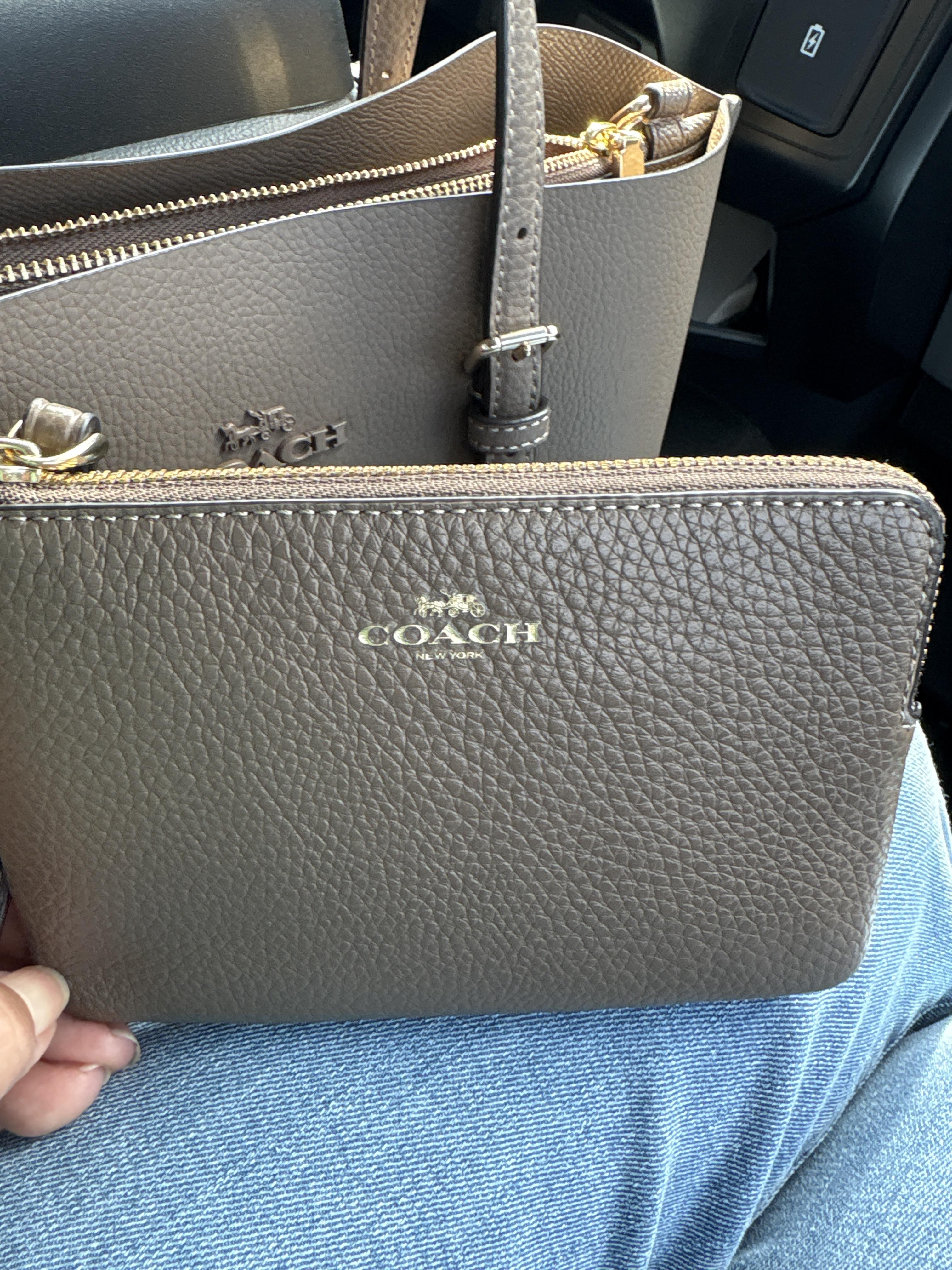 COACH® | Corner Zip Wristlet With Happy Dog