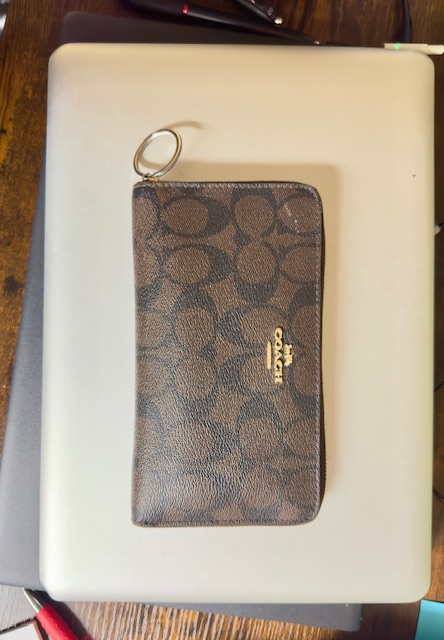 Long Zip Around Wallet In Signature Canvas With Coach Graphic