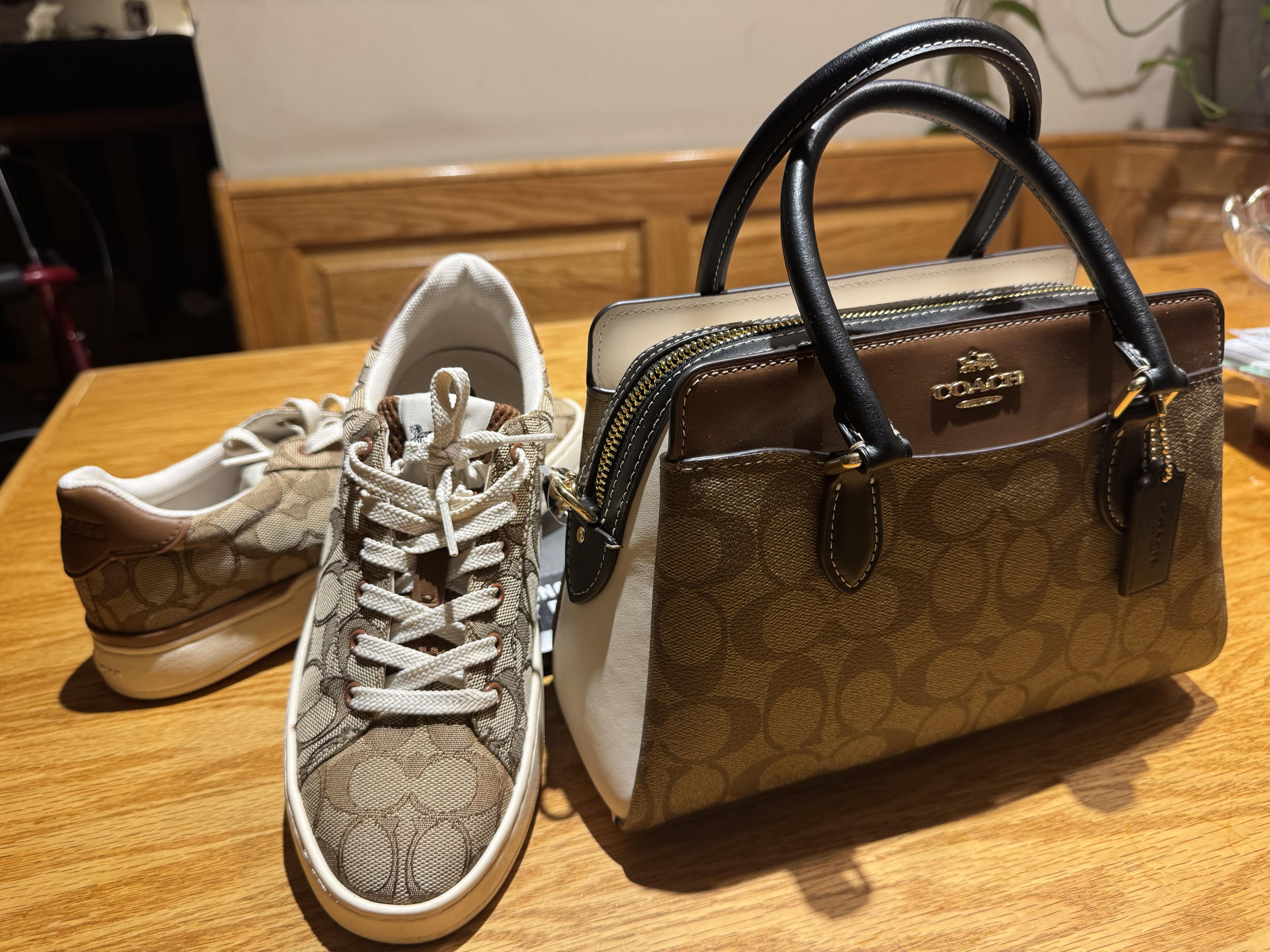 Mini Darcie Carryall Bag In Blocked Signature Canvas | COACH®