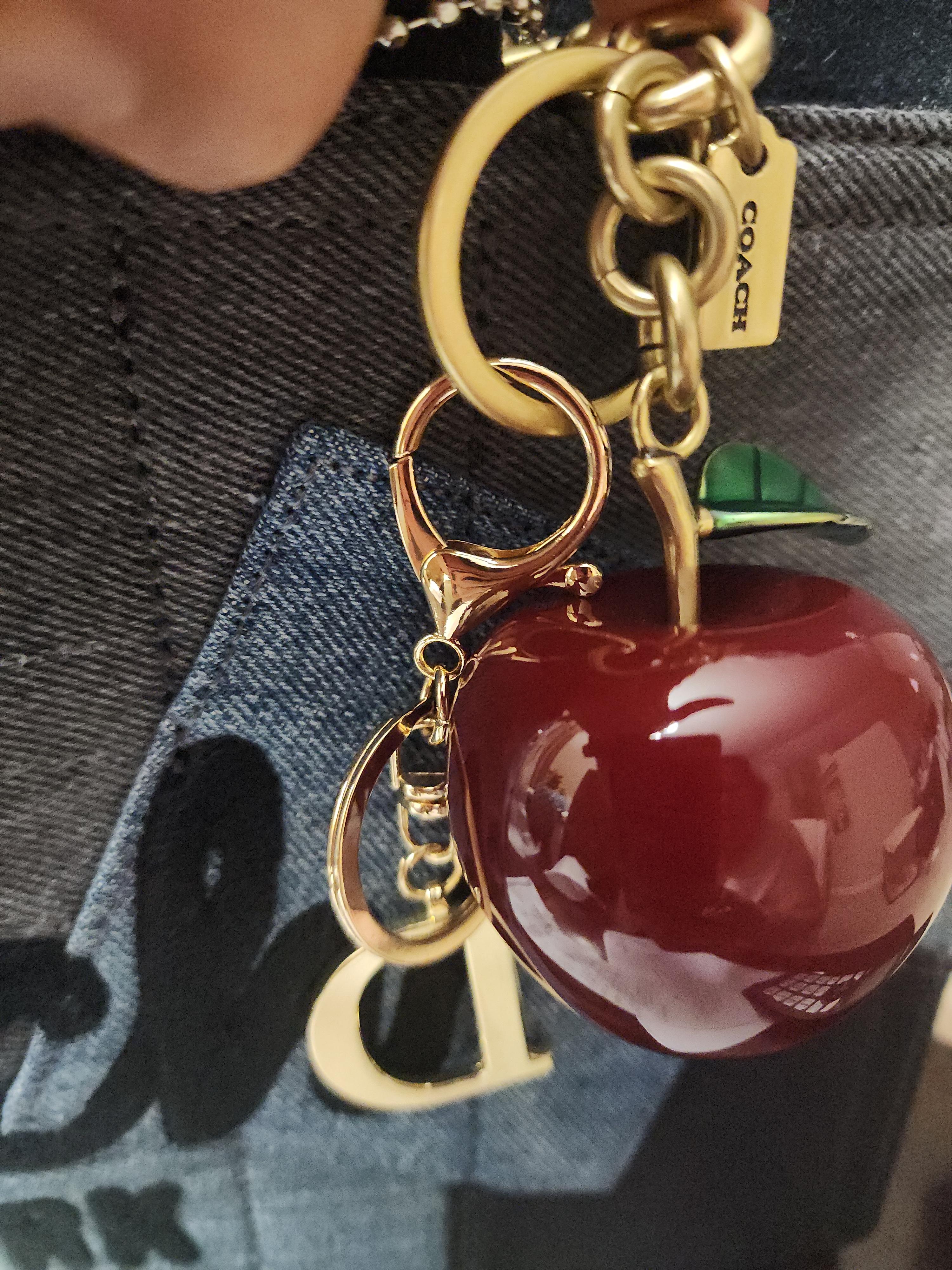 COACH® | Small Apple Bag Charm
