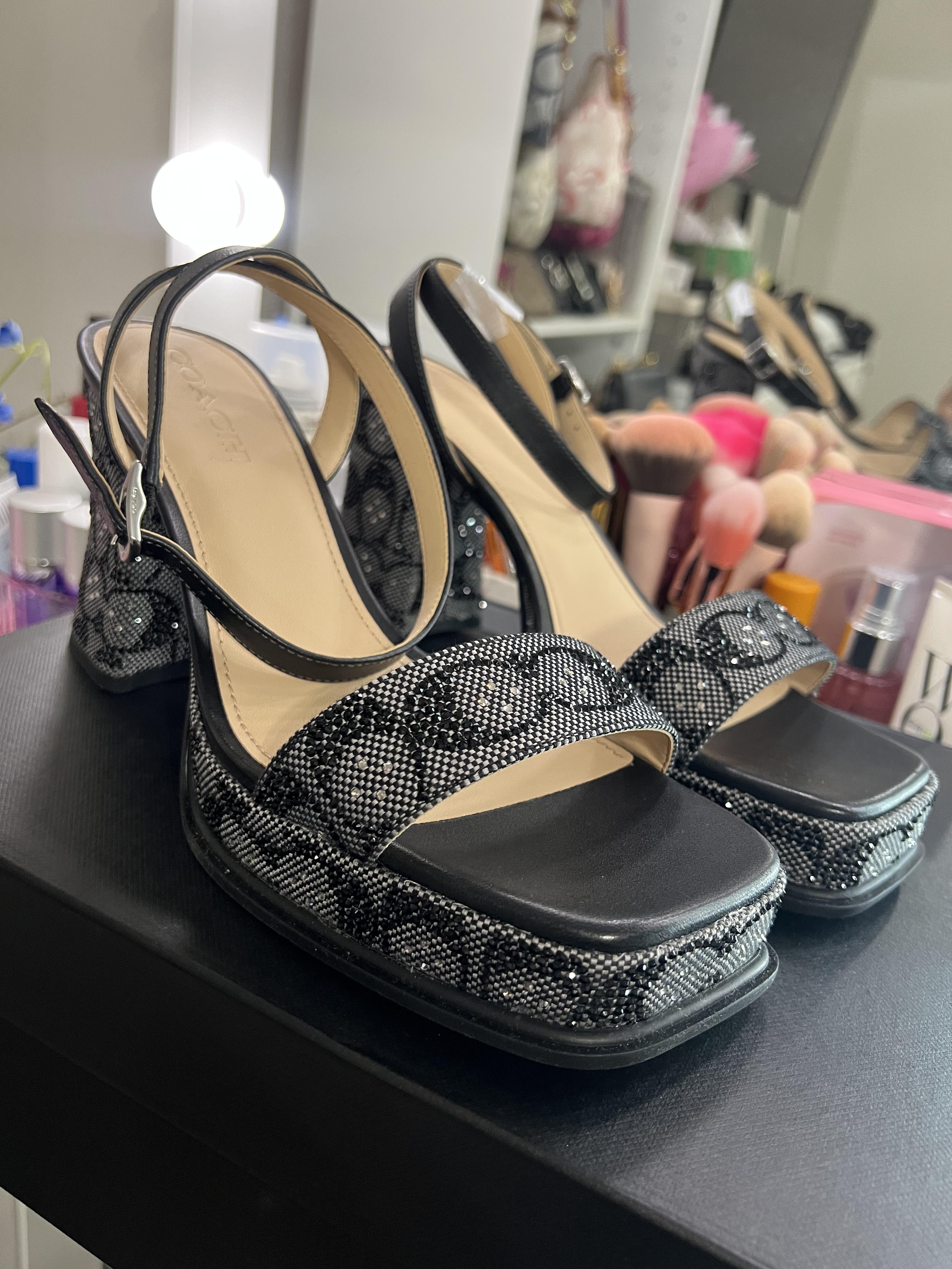 Platform Sandal In Crystal Signature Jacquard | Other Shoes
