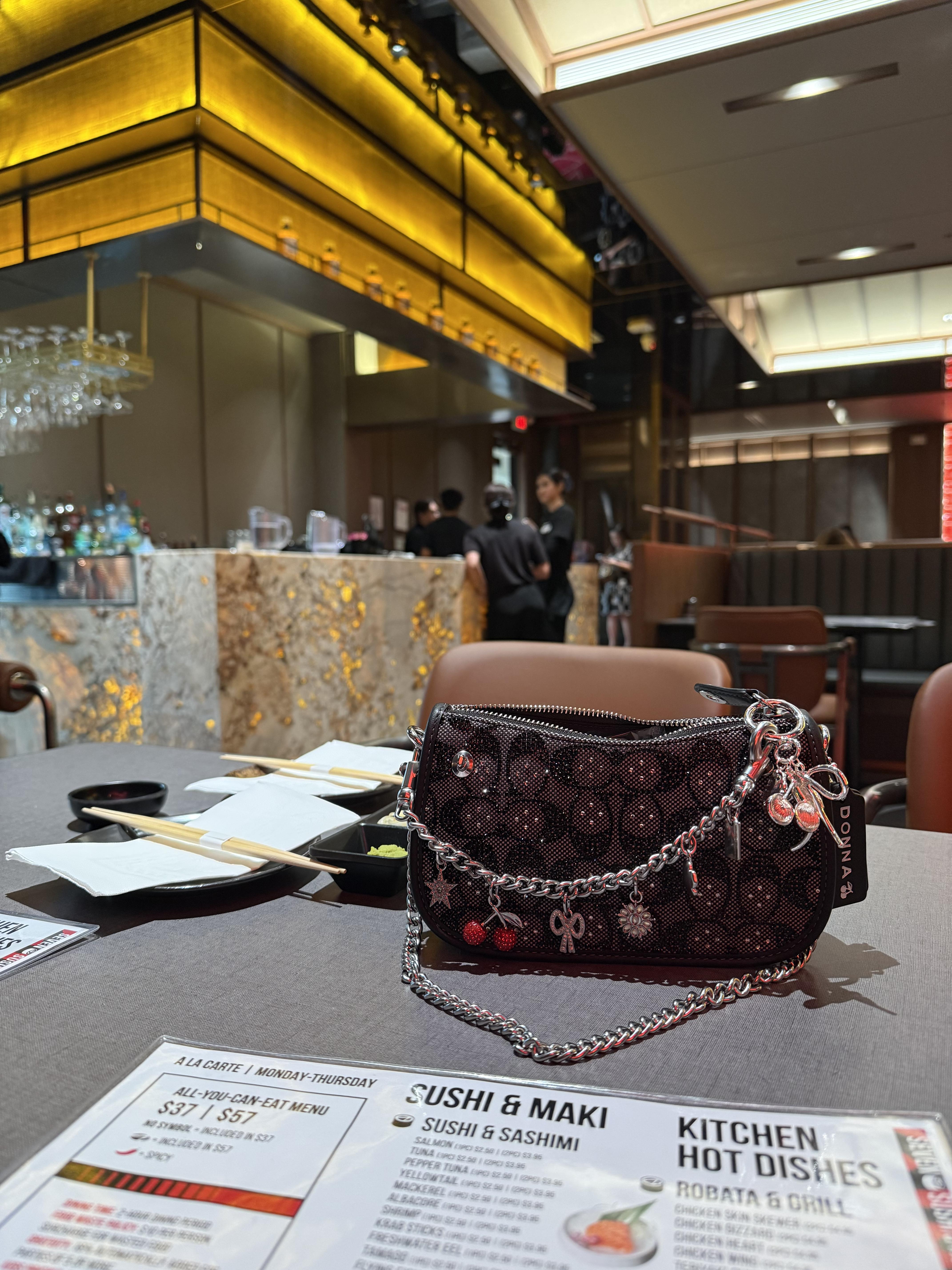Crystal Motif Chain Bag Charm | Accessories | Coach | COACH®
