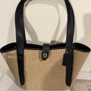 Hadley Turnlock Tote Bag With Signature Canvas | COACH®