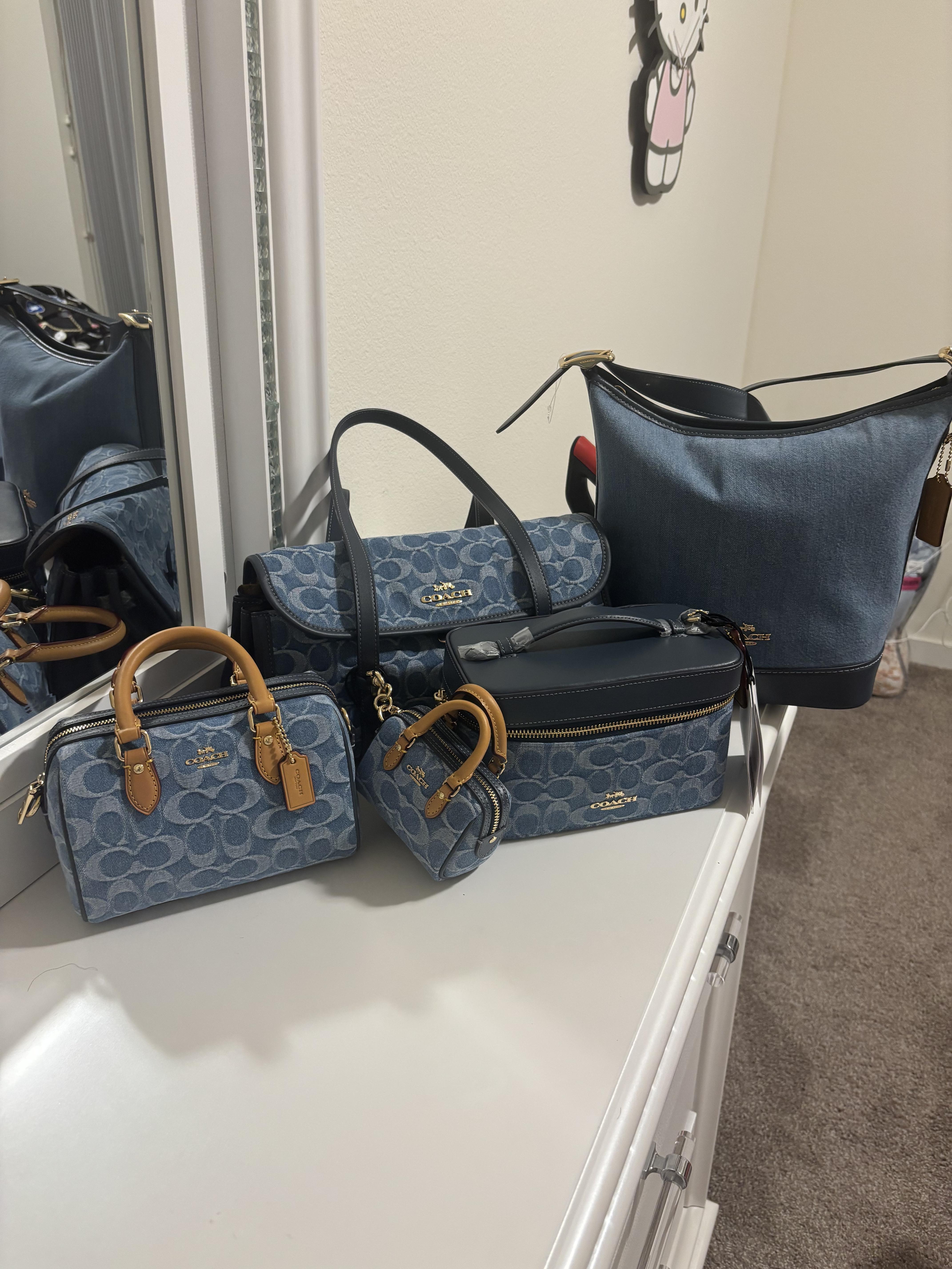 Cosmetic Case In Signature Denim | Accessories | Coach | COACH®