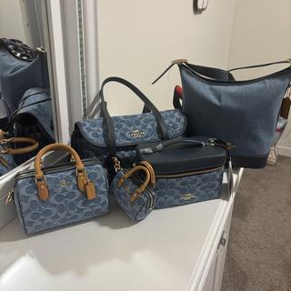 Cosmetic Case In Signature Denim | COACH®