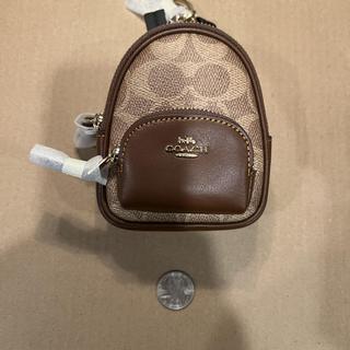 Mini Court Backpack Bag Charm In Signature Canvas | Accessories