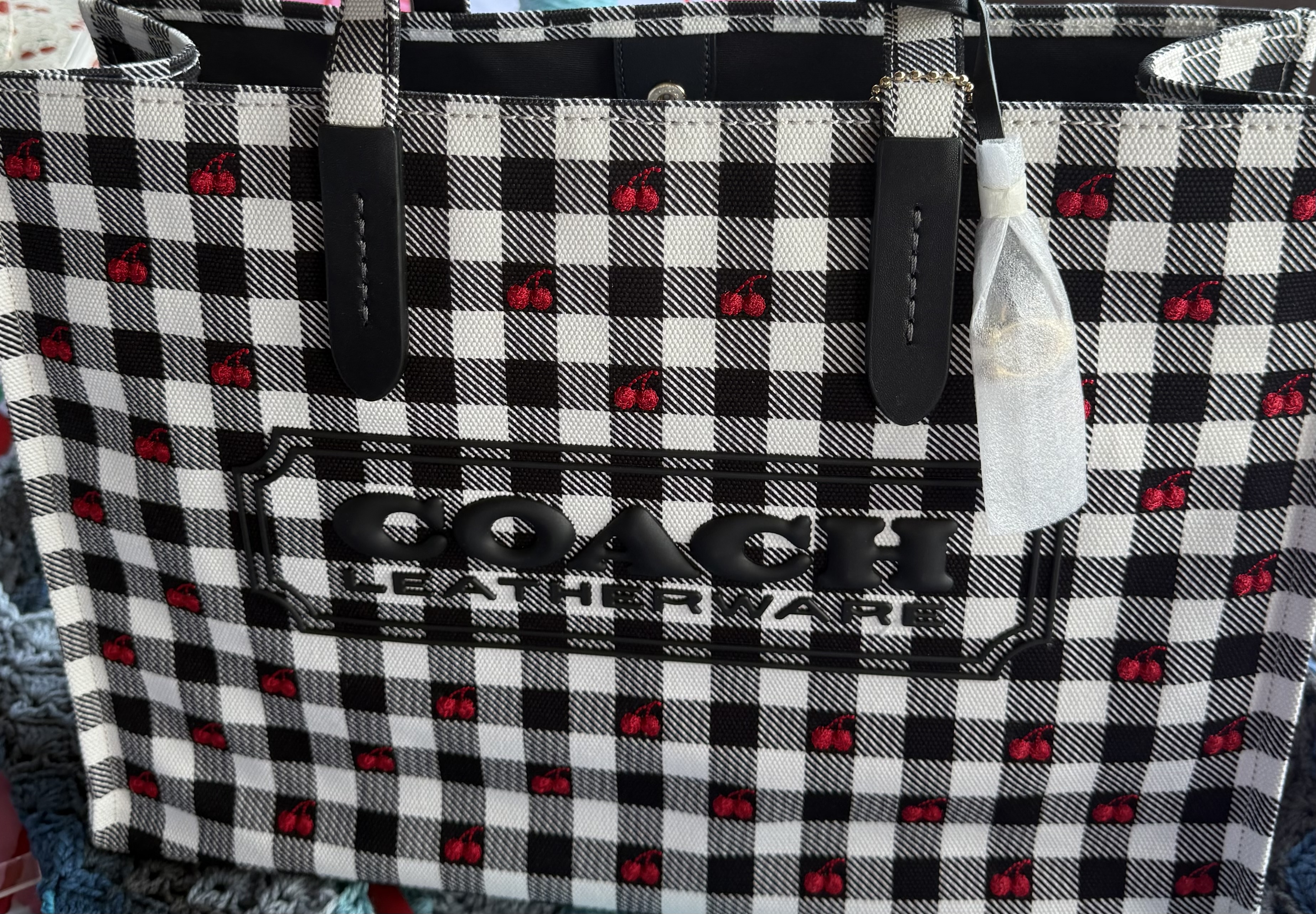 Coach スパンコール チェック柄 トートバッグ Tote Bag With Gingham Print | Bags | Coach | COACH®