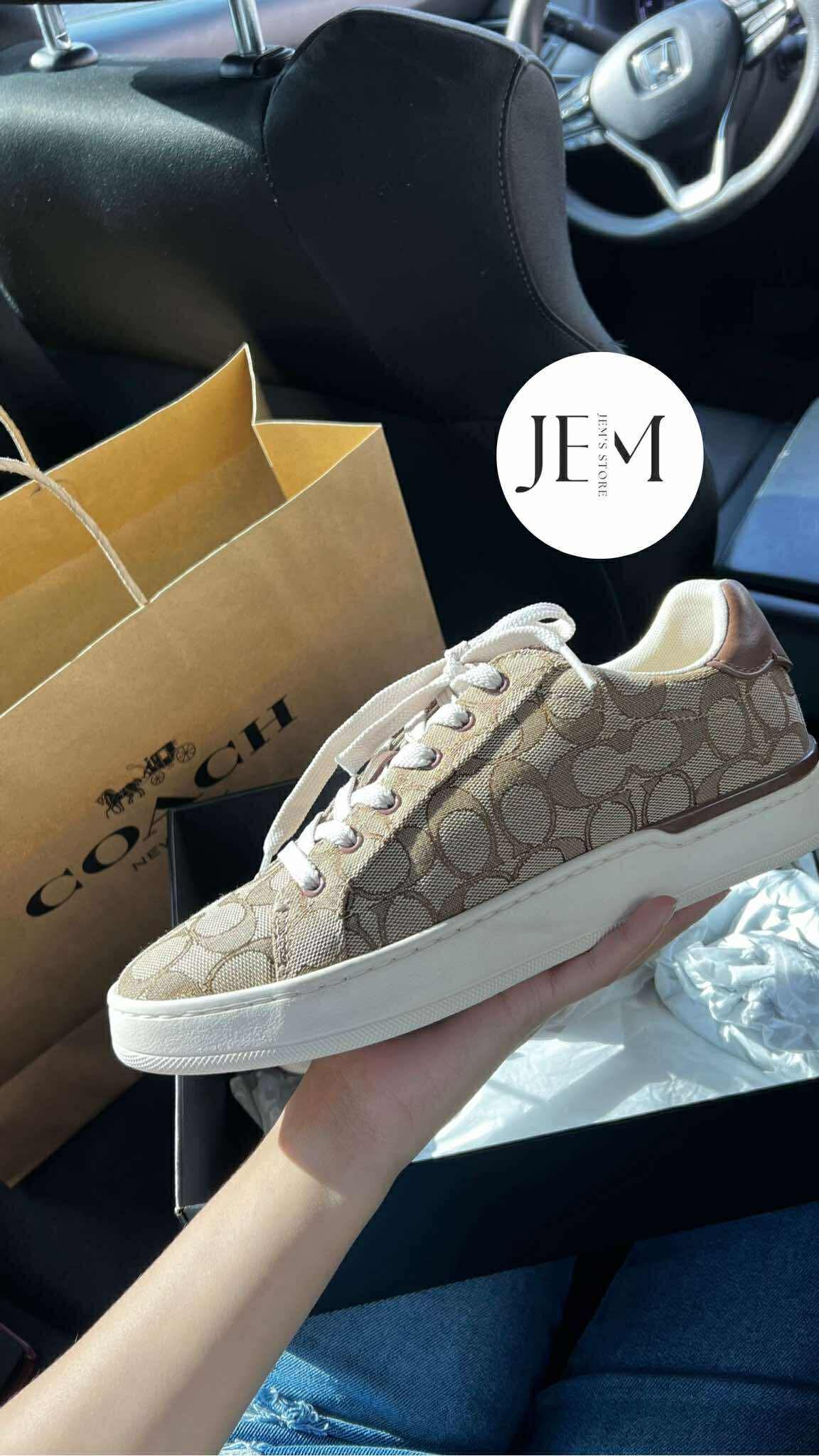 COACH® | High Line Sneaker In Signature Canvas