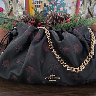 Faye Shoulder Bag In Signature Jacquard With Floral Embroidery