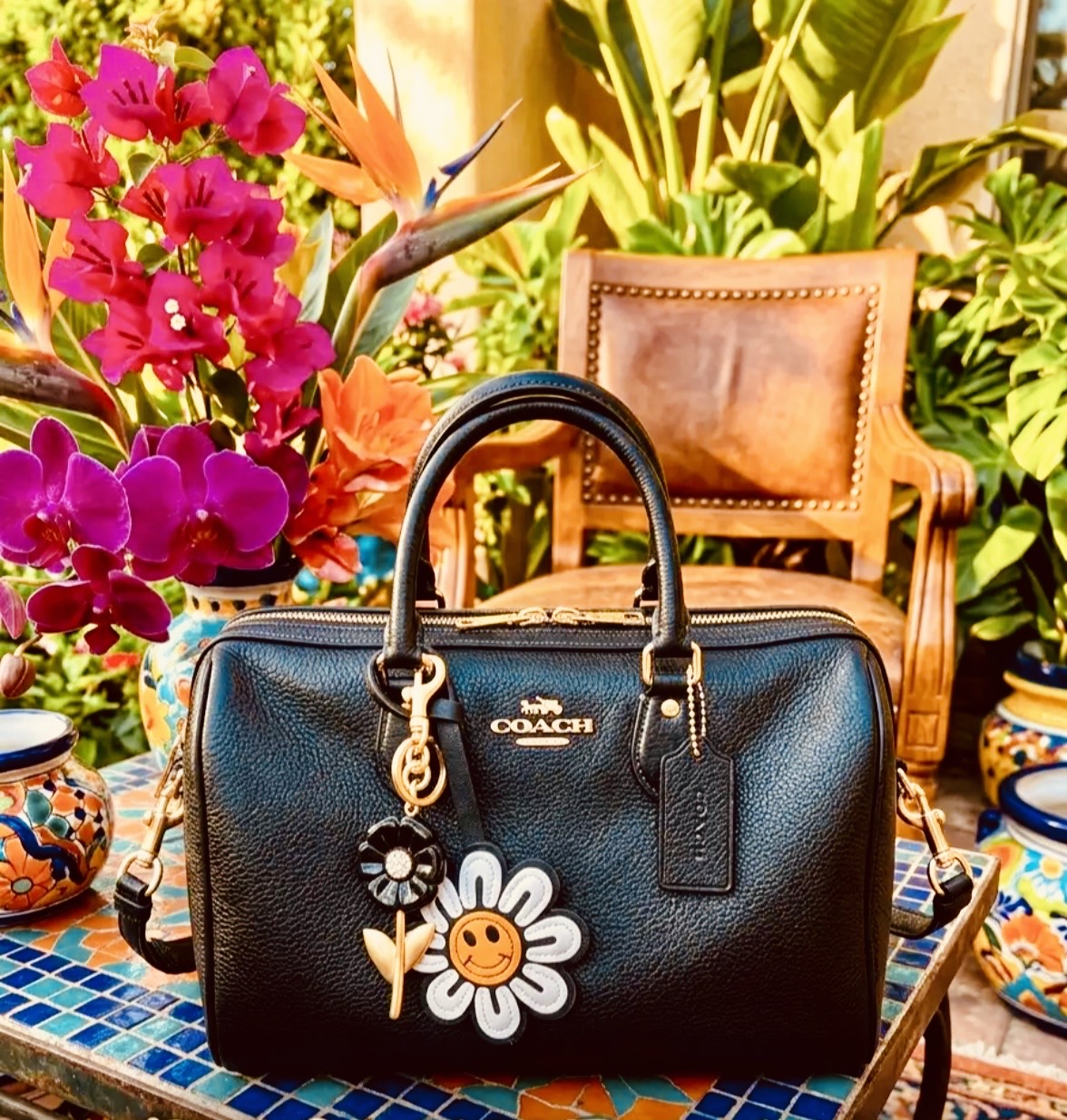 Rowan Large Satchel Bag In Signature Leather | Bags | Coach | COACH®