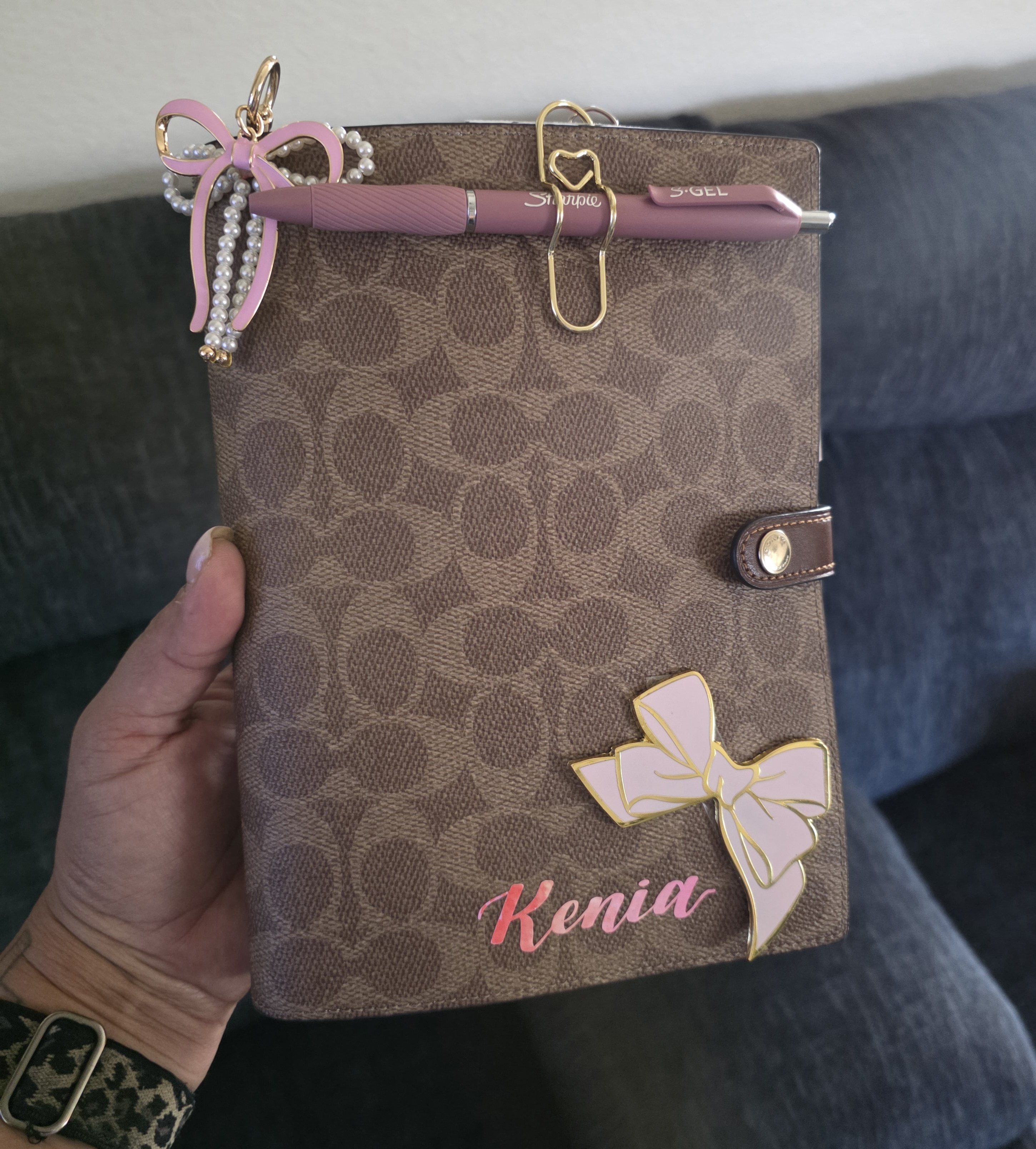 Notebook In Signature Canvas | Accessories | Coach | COACH®