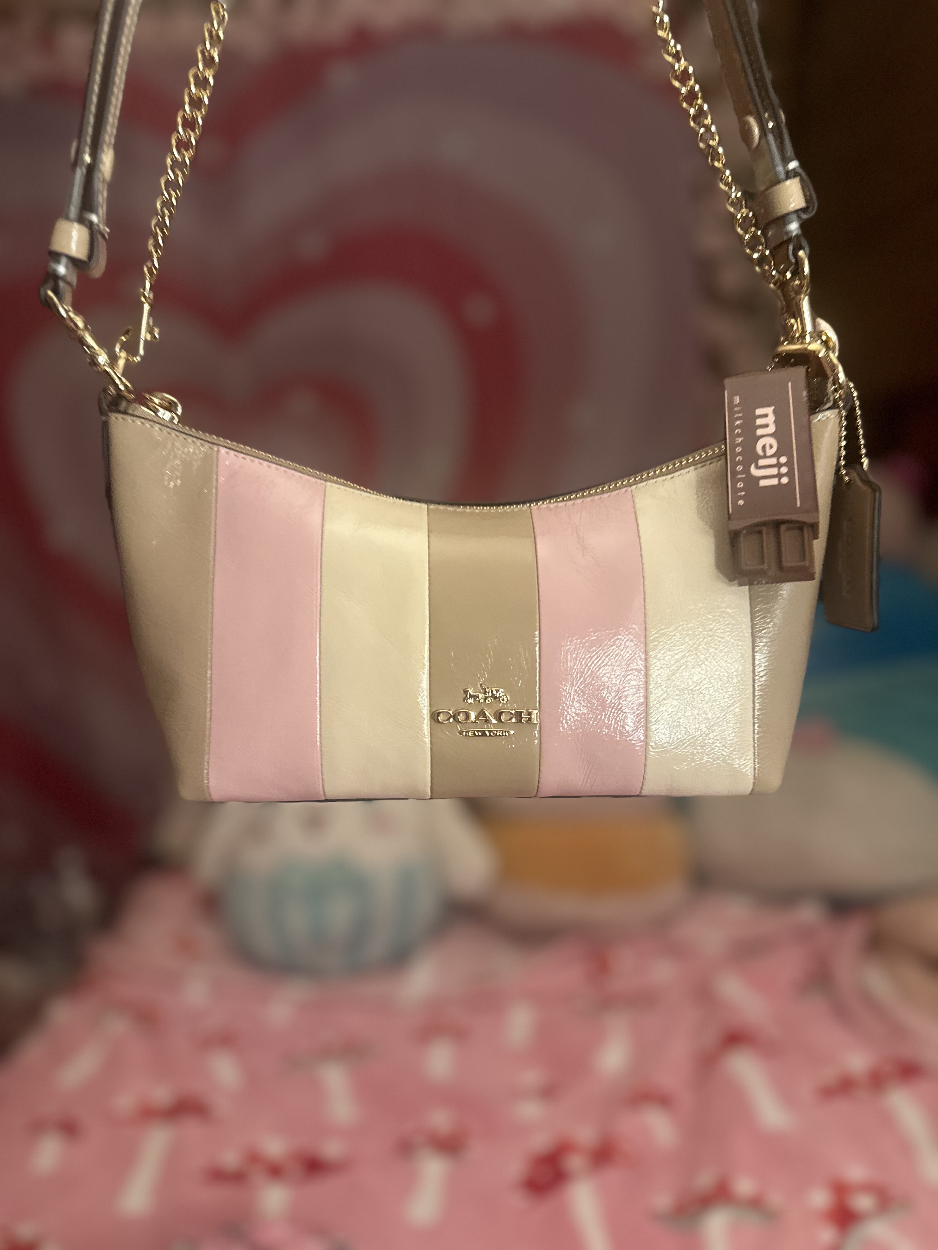 Caitlin Shoulder Bag With Striped Patchwork | Bags | Coach | COACH®