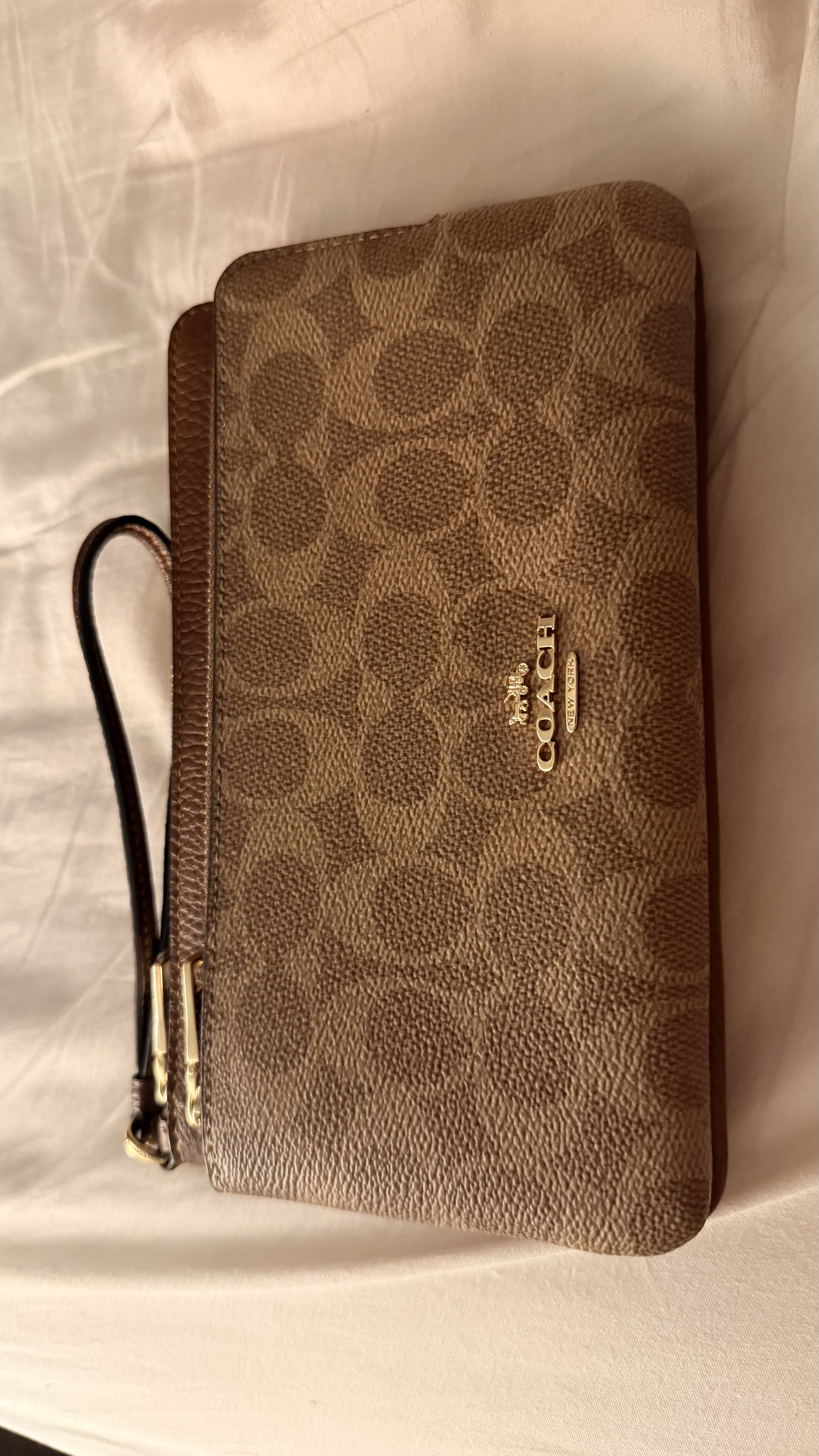 Double Zip Wristlet In Signature Canvas | Wallets | Coach | COACH®