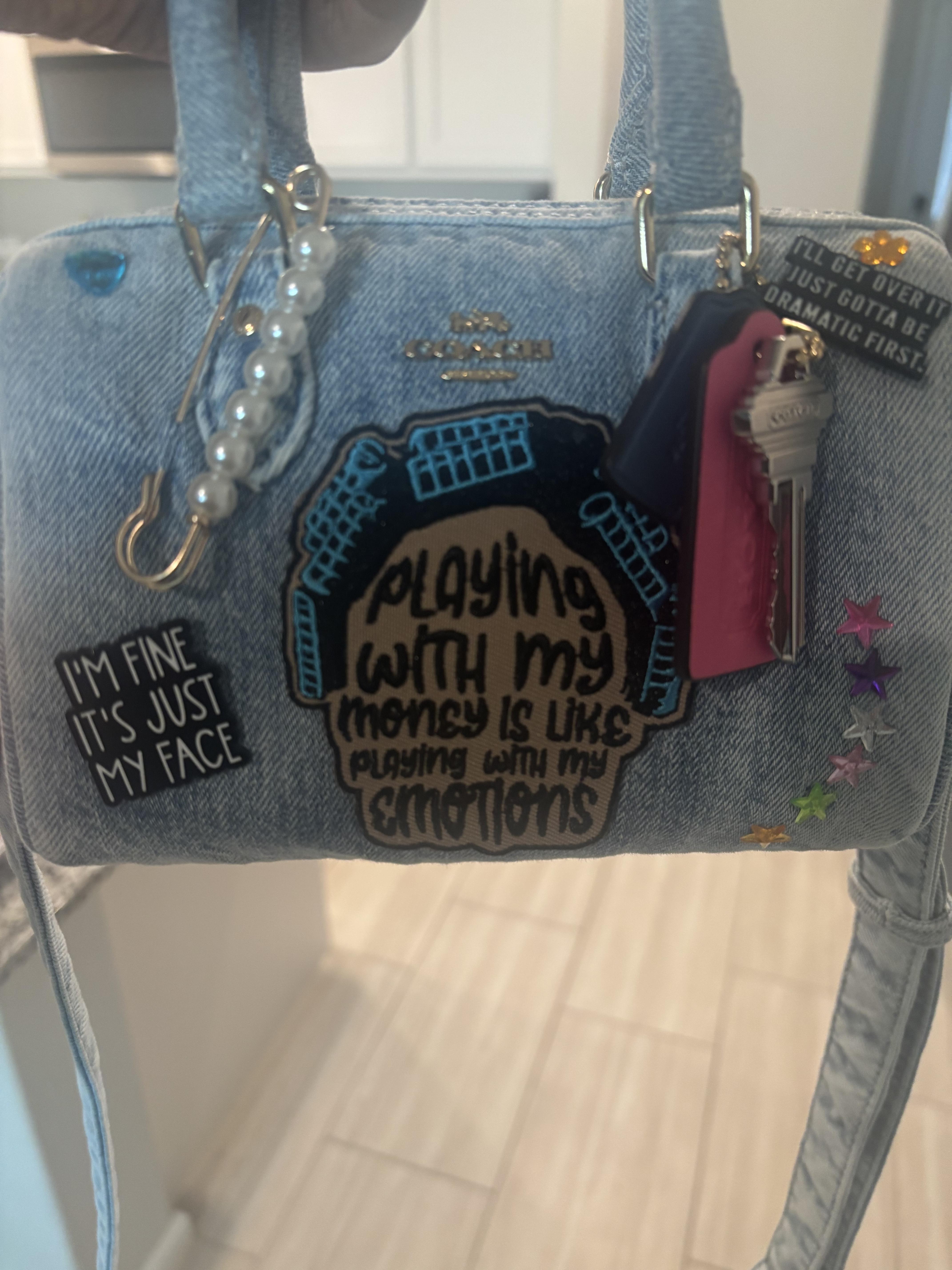 Mini Rowan Crossbody Bag In Signature Canvas With Charms | Bags