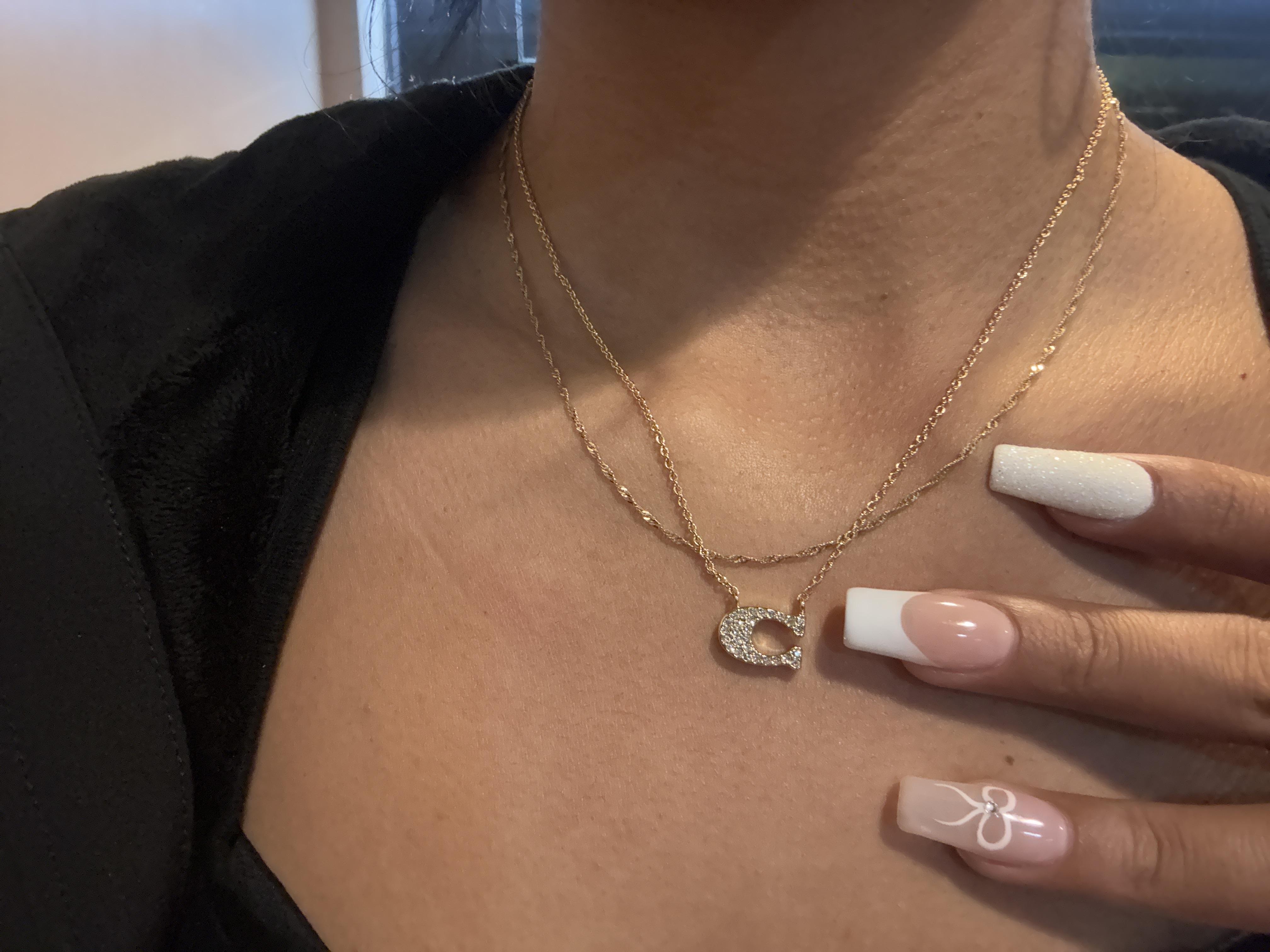 Pave Signature Necklace | Jewelry | Coach | COACH®
