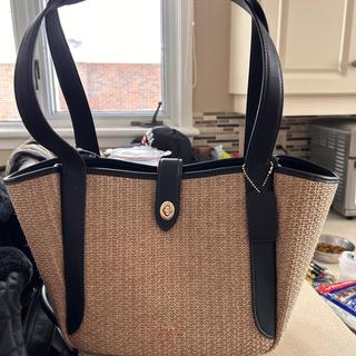 Hadley Turnlock Tote Bag With Signature Canvas | Bags | Coach | COACH®